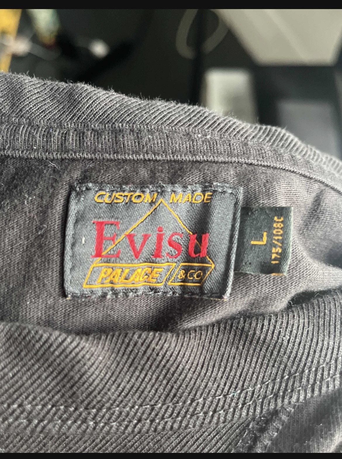 Evisu × Palace Palace x Evisu Logo Tee Black Size US L / EU 52-54 / 3 - 3 Thumbnail