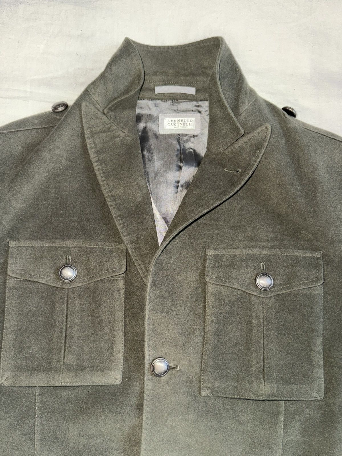 Brunello Cucinelli Brunello cucinelli green military style jacket Size US S / EU 44-46 / 1 - 3 Thumbnail