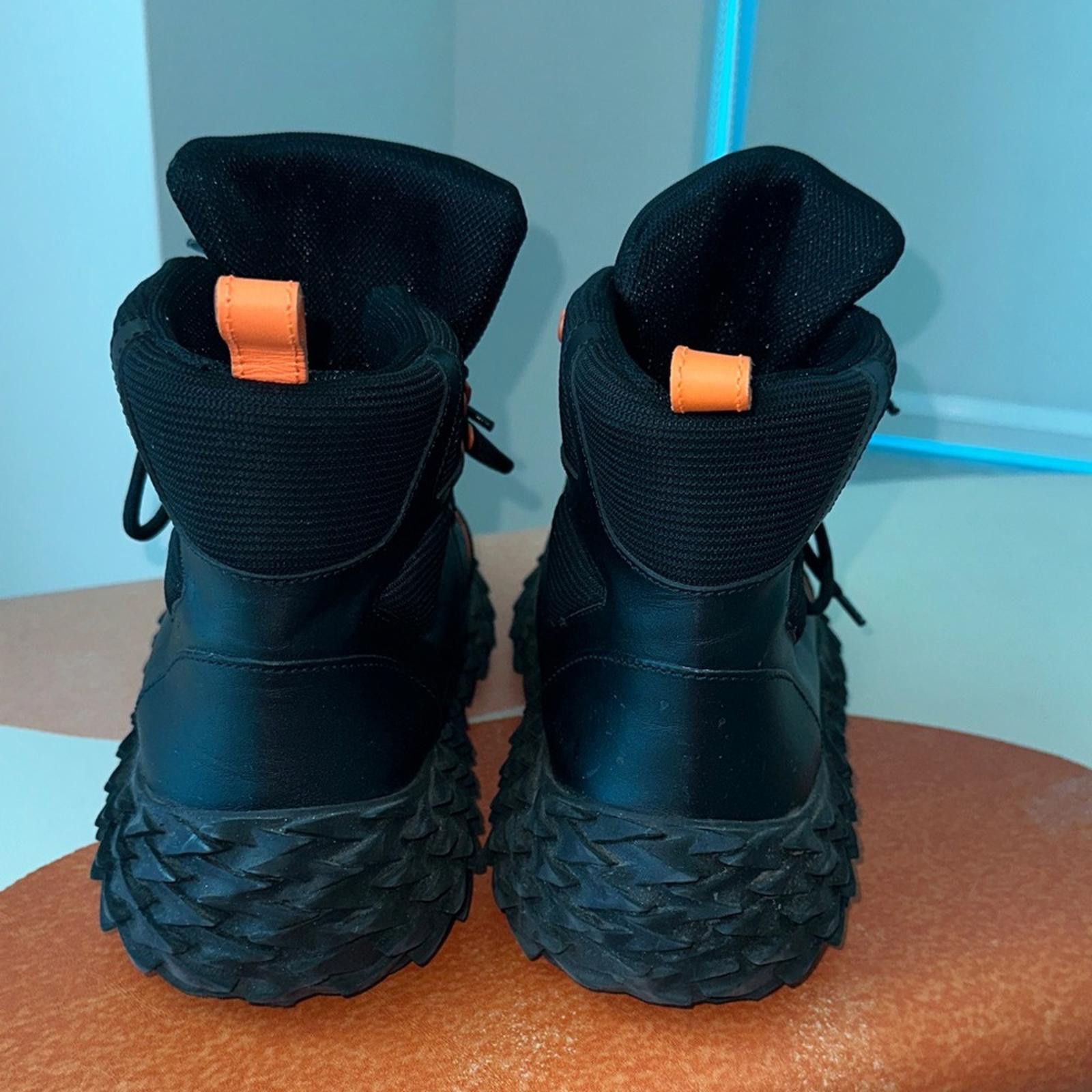 Giuseppe Zanotti Giuseppe Zanotti Black and Orange High Tops Size US 10 / EU 43 - 3 Thumbnail