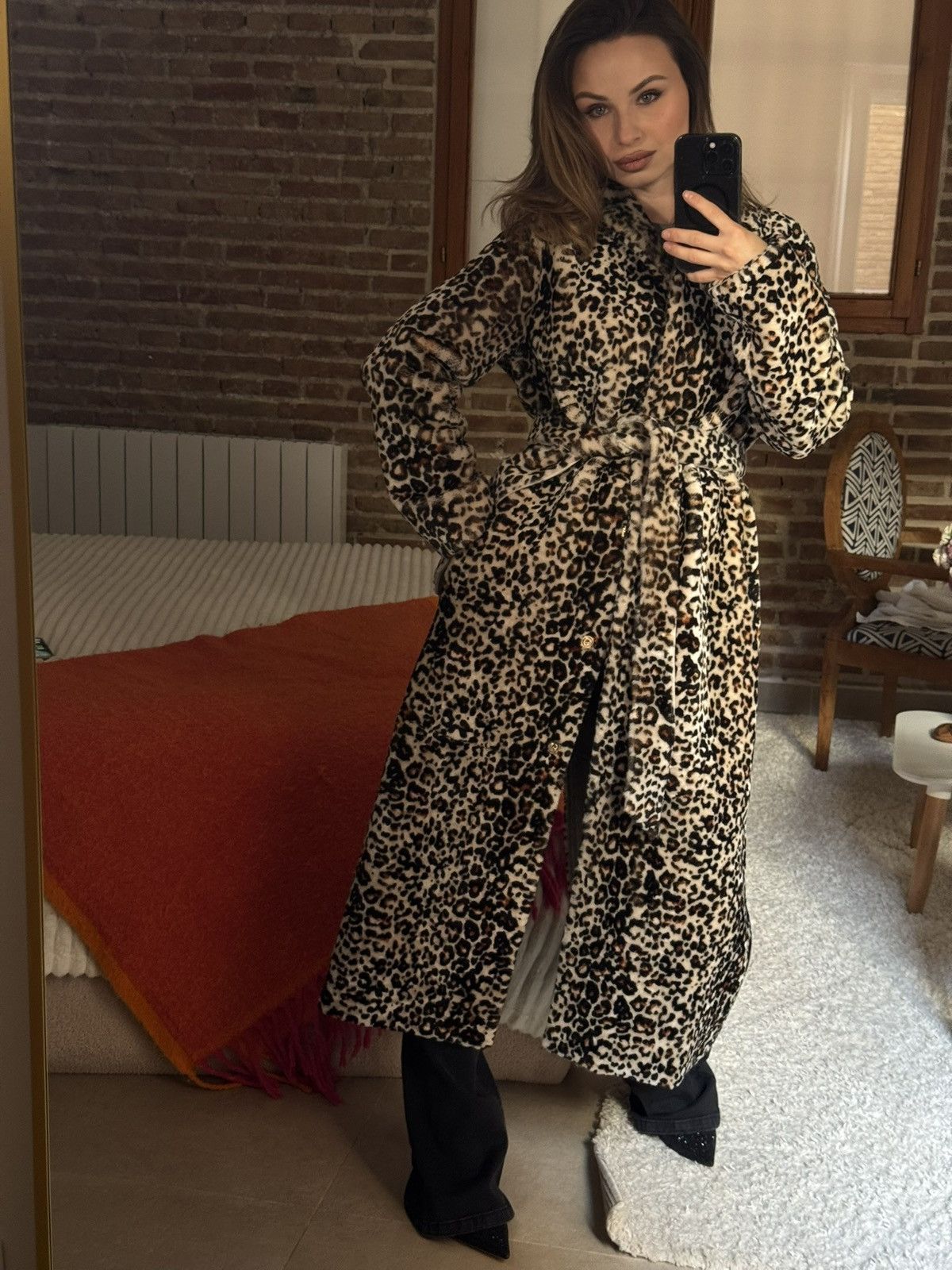 Pervert Pervert Leopard Faux Fur Maxi Coat Size S / US 4 / IT 40 - 3 Thumbnail