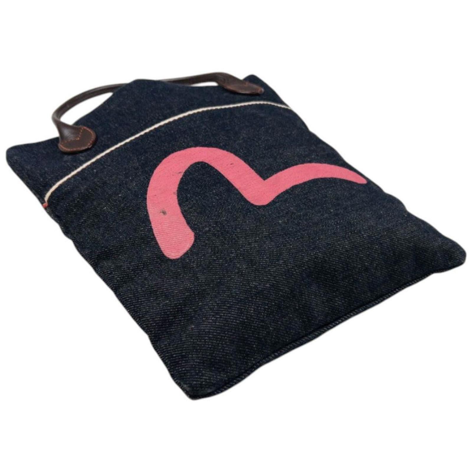 Evisu Vintage Evisu Gull Japanese Denim Handbag Size ONE SIZE - 7 Thumbnail