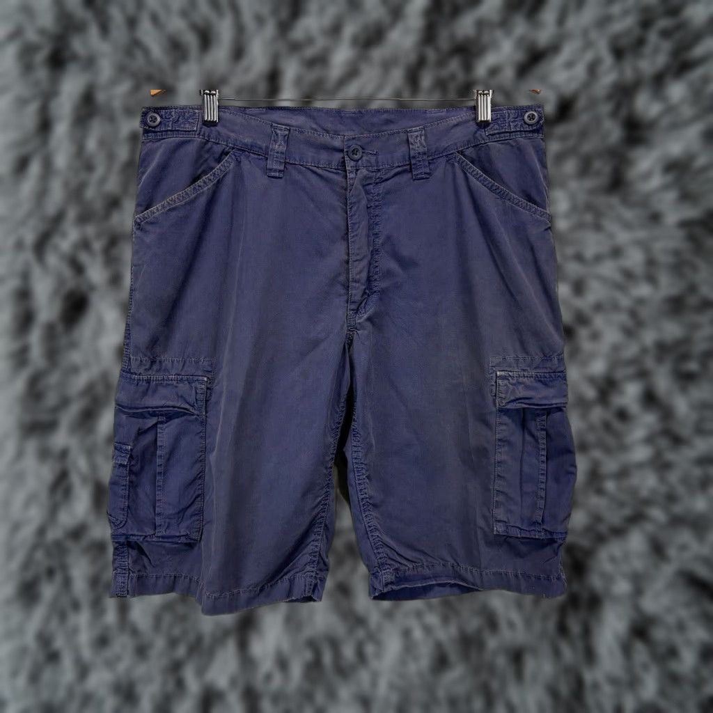 Polo Ralph Lauren VINTAGE Polo Ralph Lauren Cargo Shorts Mens 38 Blue 90s Cargo Shorts Men Regular Size 38 Cotton Summer 90s Mens Size US M / EU 48-50 / 2 - 1 Thumbnail