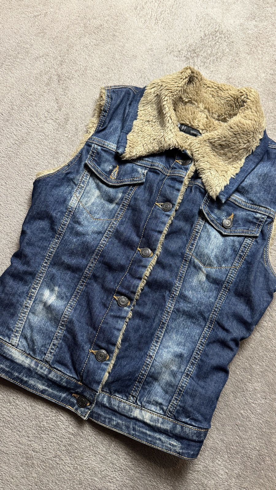 Hysteric Glamour Vintage Y2K Dsquared2 Fur Denim Jacket gucci dolce gabbana Size M / US 6-8 / IT 42-44 - 3 Thumbnail