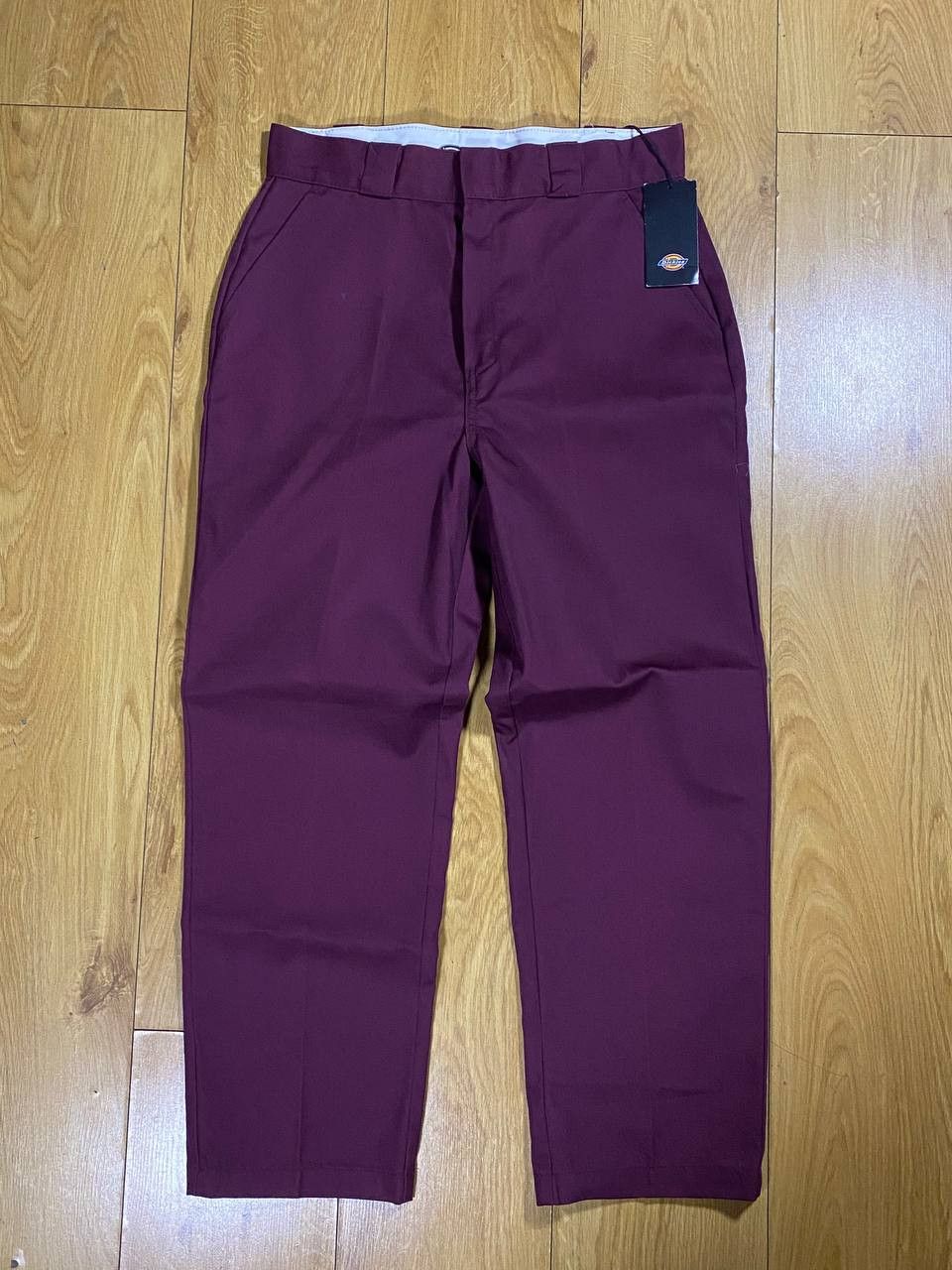 Dickies 🍷 Dickies Work Pants – Deep Burgundy Edition 🛠️ Size US 32 / EU 48 - 1 Thumbnail