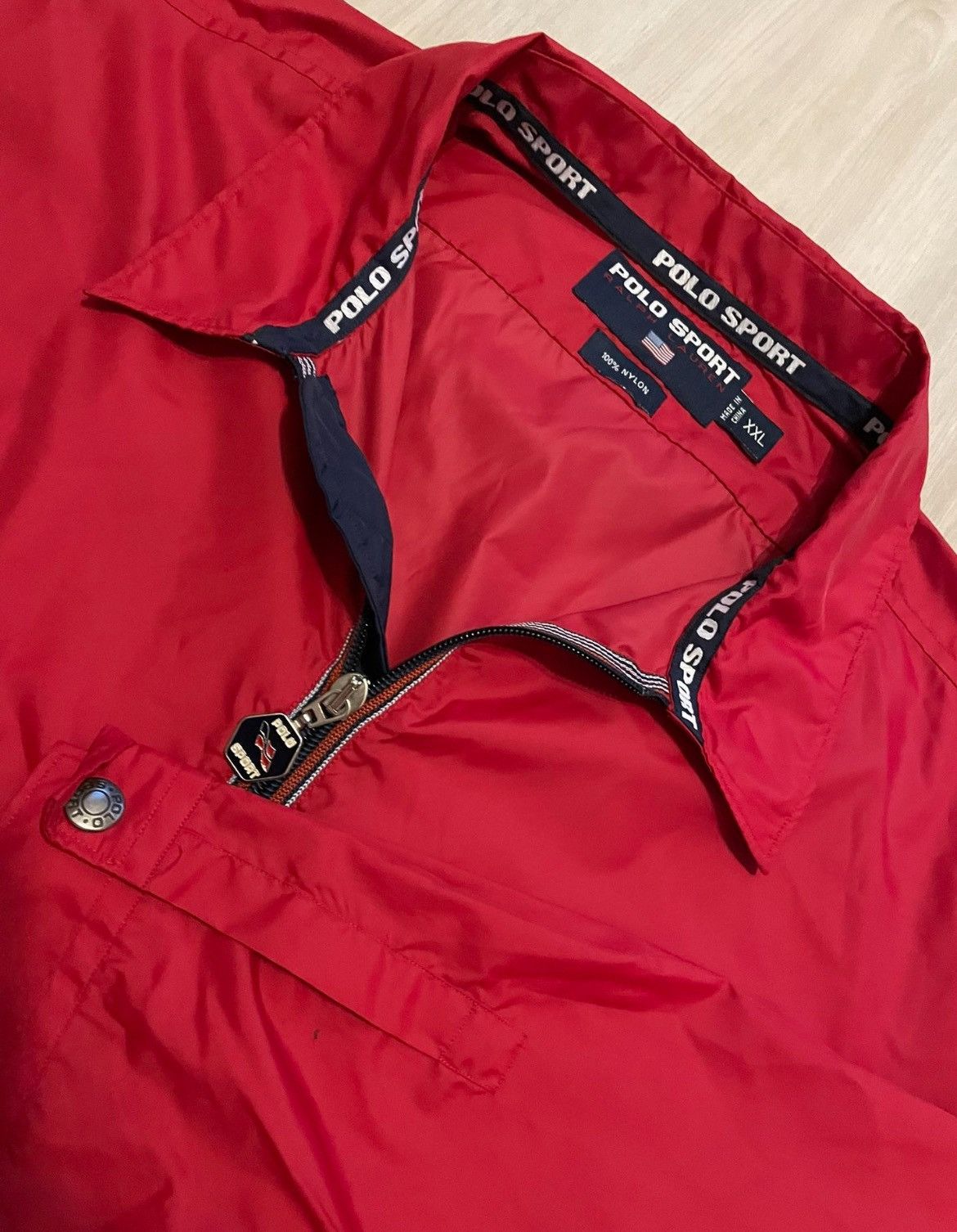Polo Ralph Lauren × Vintage Vintage 90s Polo Sport Spellout Anorak Mens 2XL Size US XXL / EU 58 / 5 - 3 Thumbnail