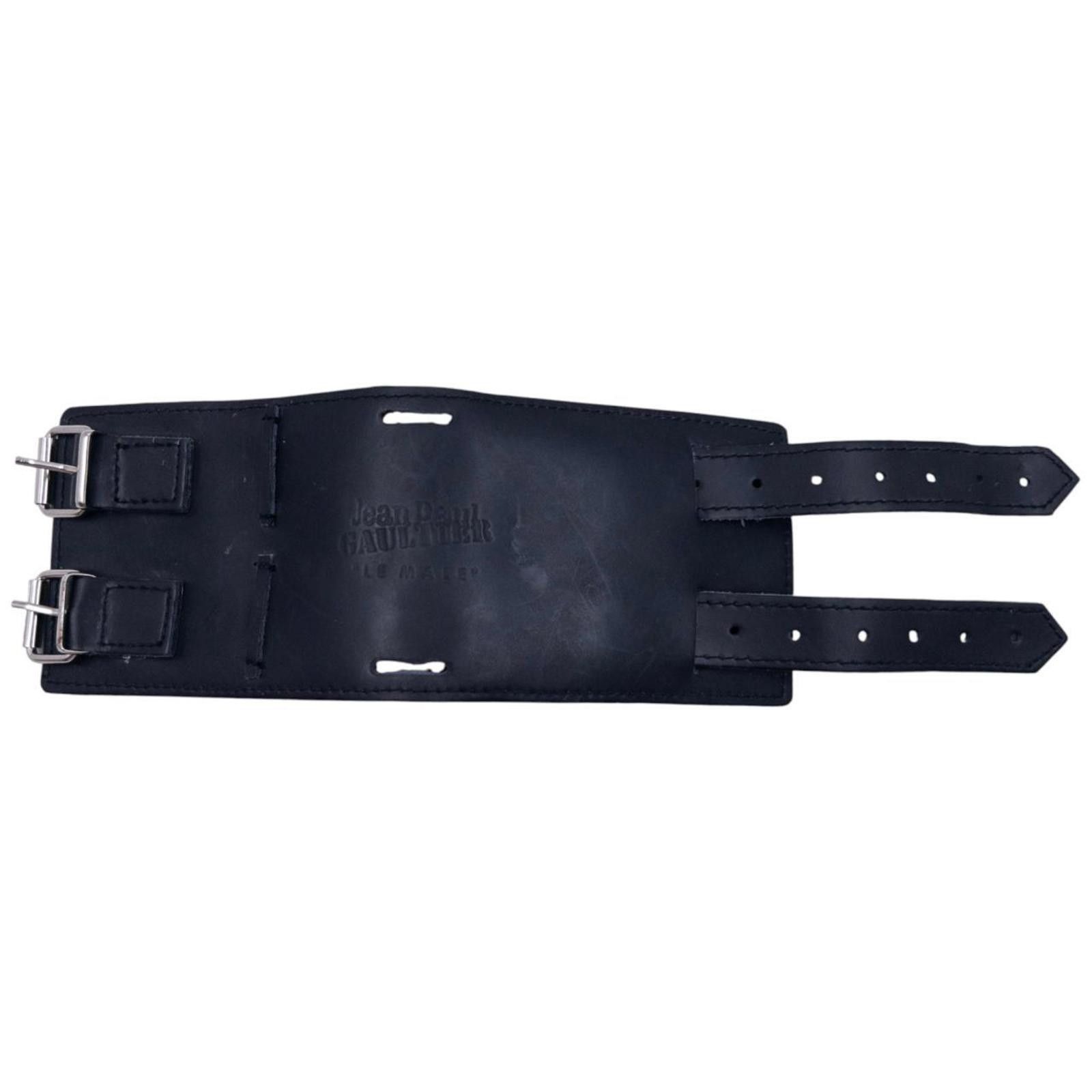 Jean Paul Gaultier Vintage Jean Paul Gaultier Leather Wrist Cuff Size ONE SIZE - 2 Thumbnail