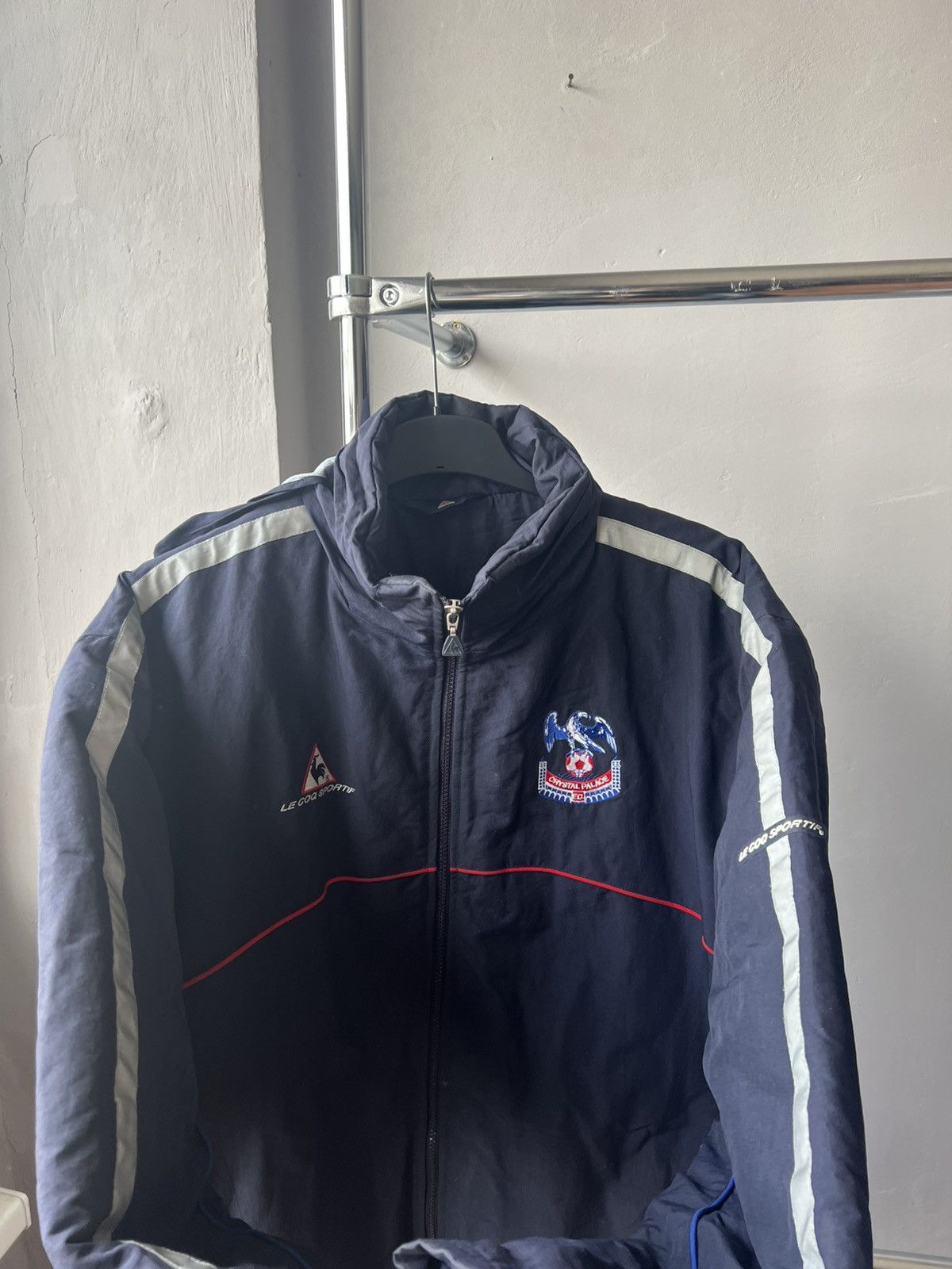 Le Coq Sportif 2001 Le coq sportif Crystal Palace vintage soccer jacket L Size US L / EU 52-54 / 3 - 7 Thumbnail