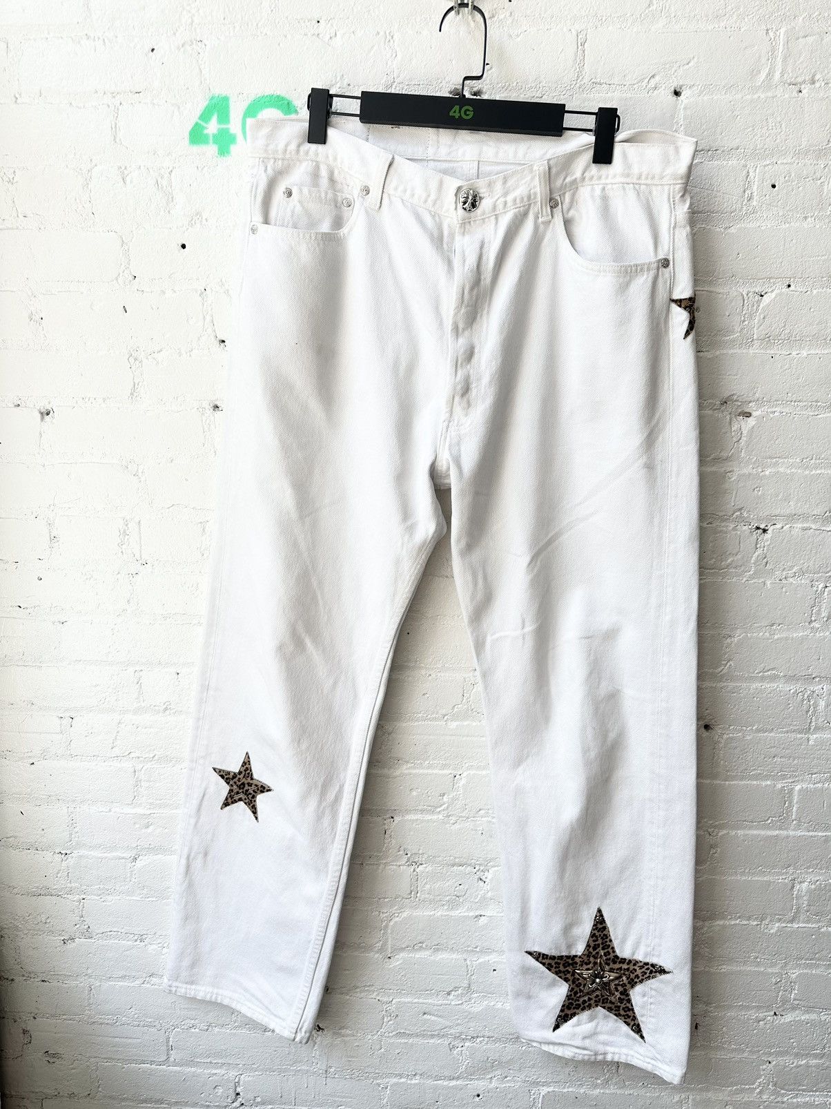 Chrome Hearts Chrome Hearts Levi Leopard Star Silver Patch 36 38 jeans Size US 36 / EU 52 - 3 Thumbnail