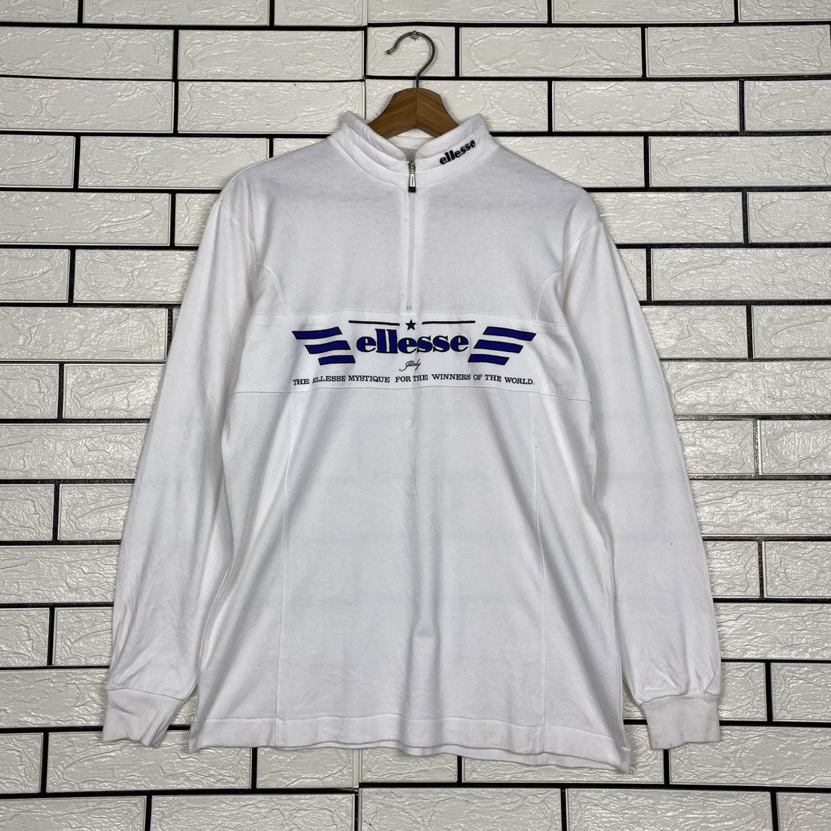 Ellesse Vintage Anorak Half Zipper Ellesse Spell Out Big Logo Size US M / EU 48-50 / 2 - 2 Thumbnail