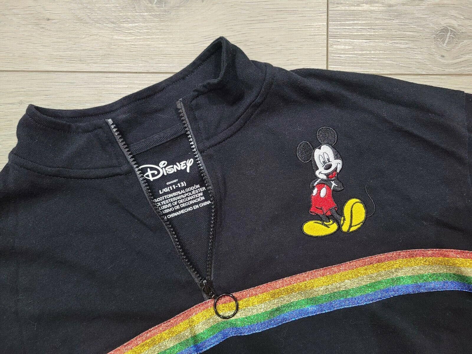 Disney Disney Pullover Pride 90s Crop 1/4 Zip large 11-13 Y2k Size M / US 6-8 / IT 42-44 - 3 Thumbnail