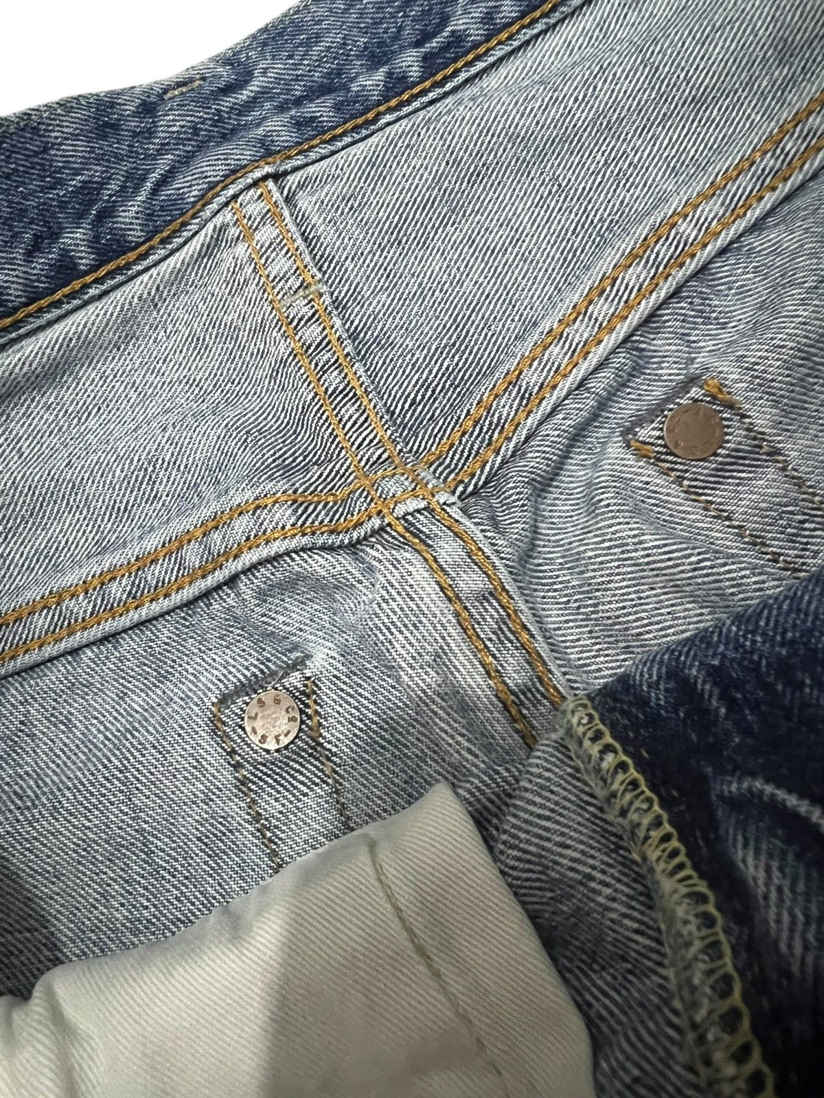 Levi's LVC Levi’s 501z xx Big E Distress Faded Selvedge Jean Size US 30 / EU 46 - 12 Thumbnail