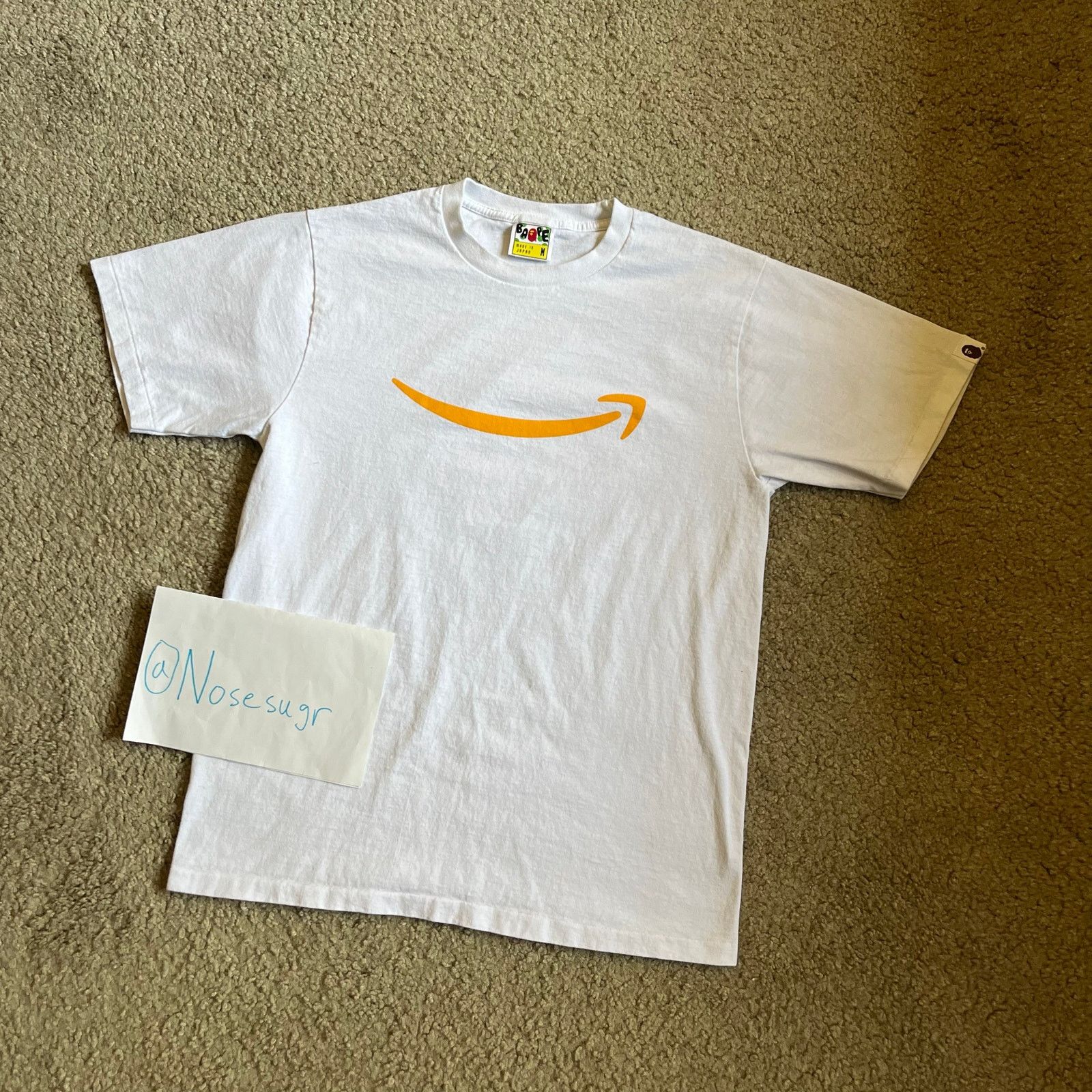 Bape × Nigo Authentic Bape x Amazon Tee White M Size US M / EU 48-50 / 2 - 3 Thumbnail