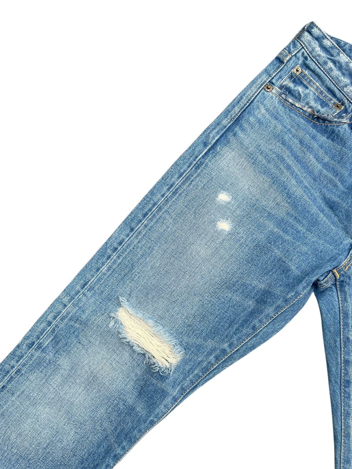 Japanese Brand Ungrid Distresed Selvedge Jeans Size 29" - 5 Thumbnail