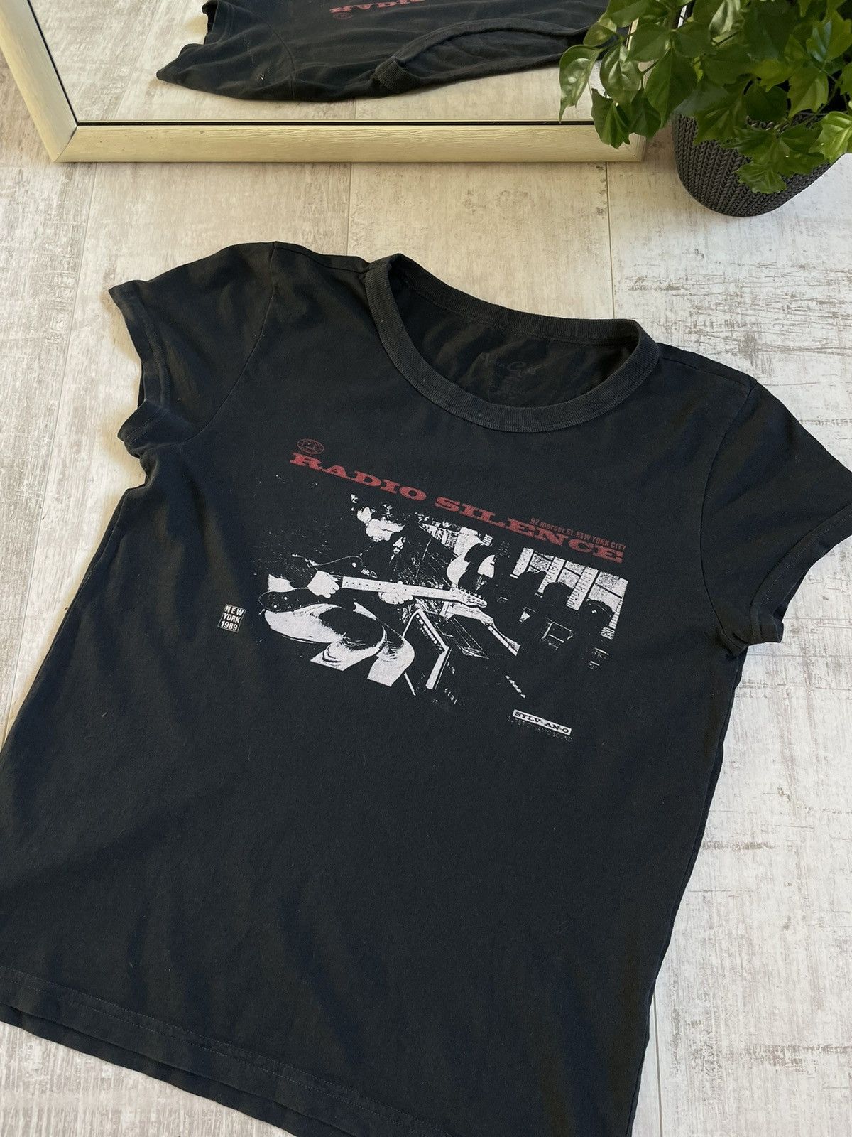 Band Tees × Vintage 1989 Radio Silence New York City T-Shirt VTG Sound VERY RARE Size M / US 6-8 / IT 42-44 - 2 Thumbnail