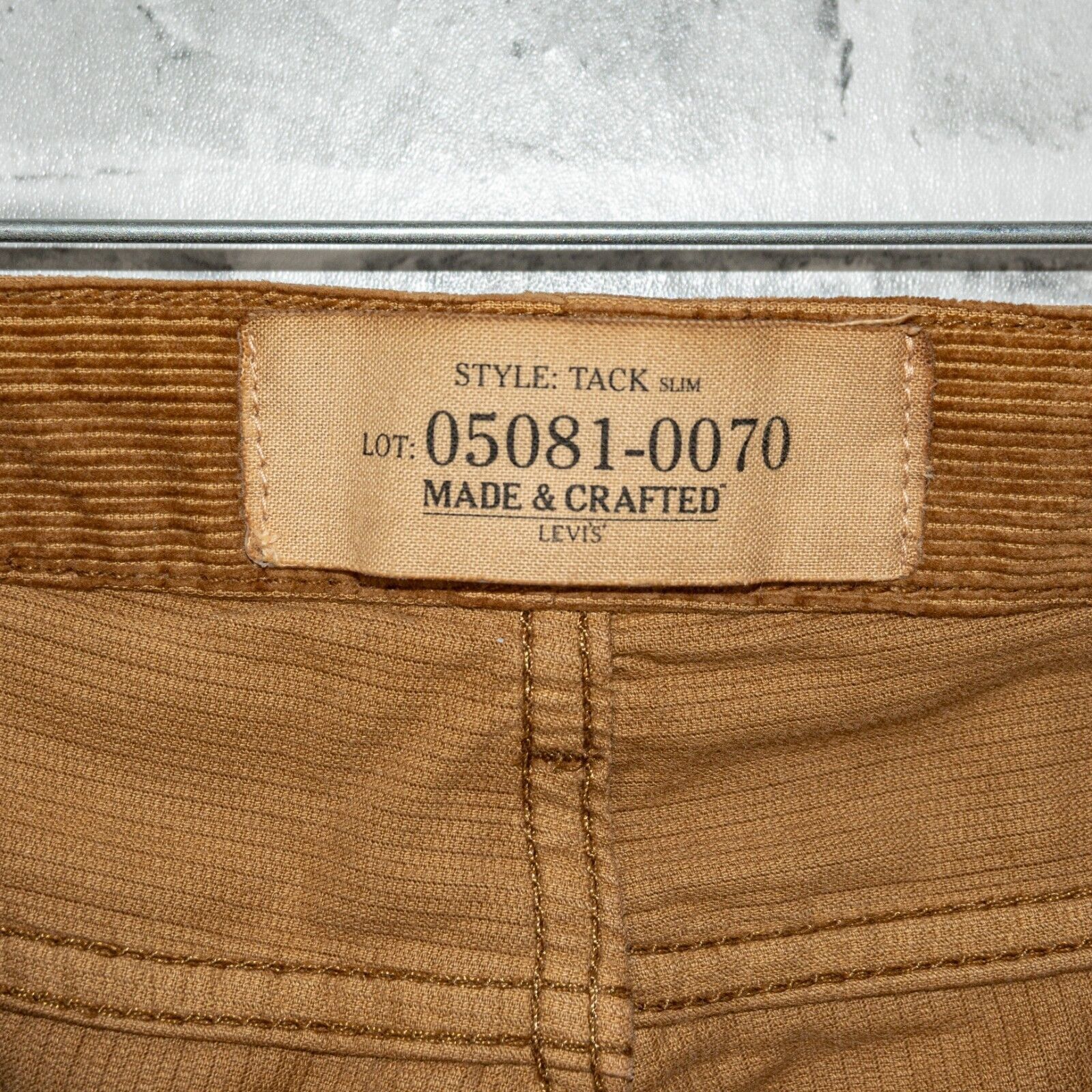 Levi's Levi's MADE & CRAFTED Tack Slim Corduroy Jean Pants Brown Size US 34 / EU 50 - 8 Thumbnail