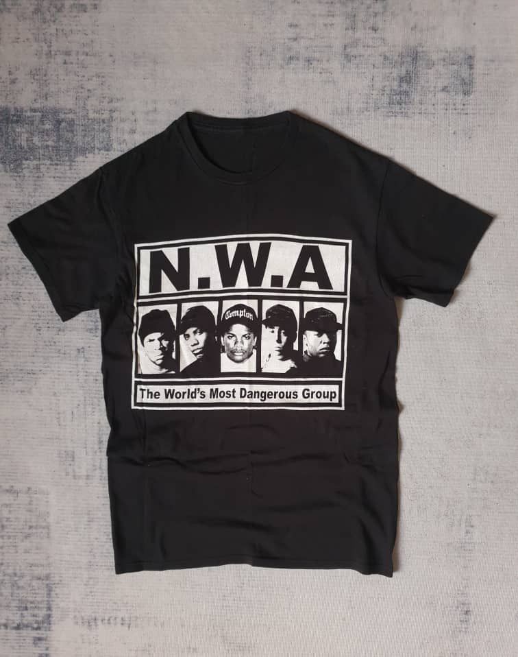Japanese Brand Nwa Rappers black colour shirt Size US S / EU 44-46 / 1 - 1 Thumbnail