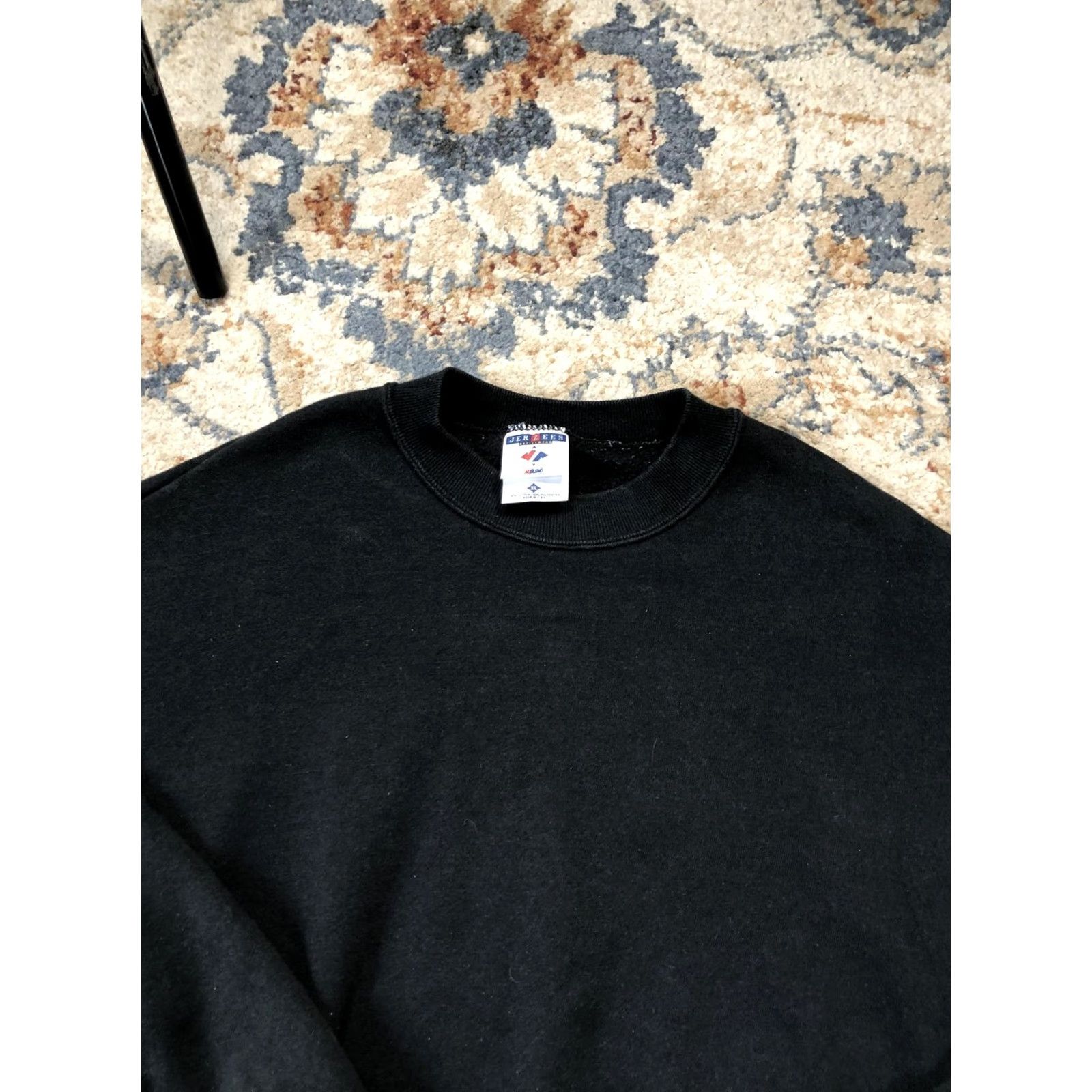 Jerzees VINTAGE Jerzees Sweatshirt Mens XL Black Crewneck Blank Made USA 90s Size US XL / EU 56 / 4 - 6 Thumbnail