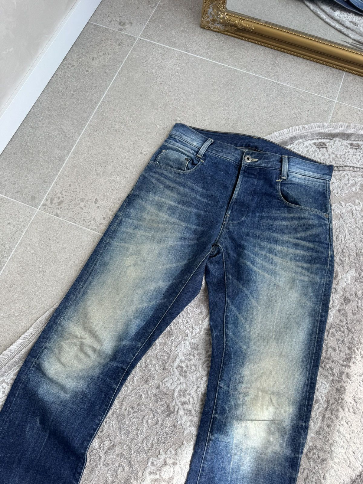 G-Star G-Star Raw GS01 Denim Jeans – Slim/Straight Fit Indigo Wash Size US 33 - 12 Thumbnail