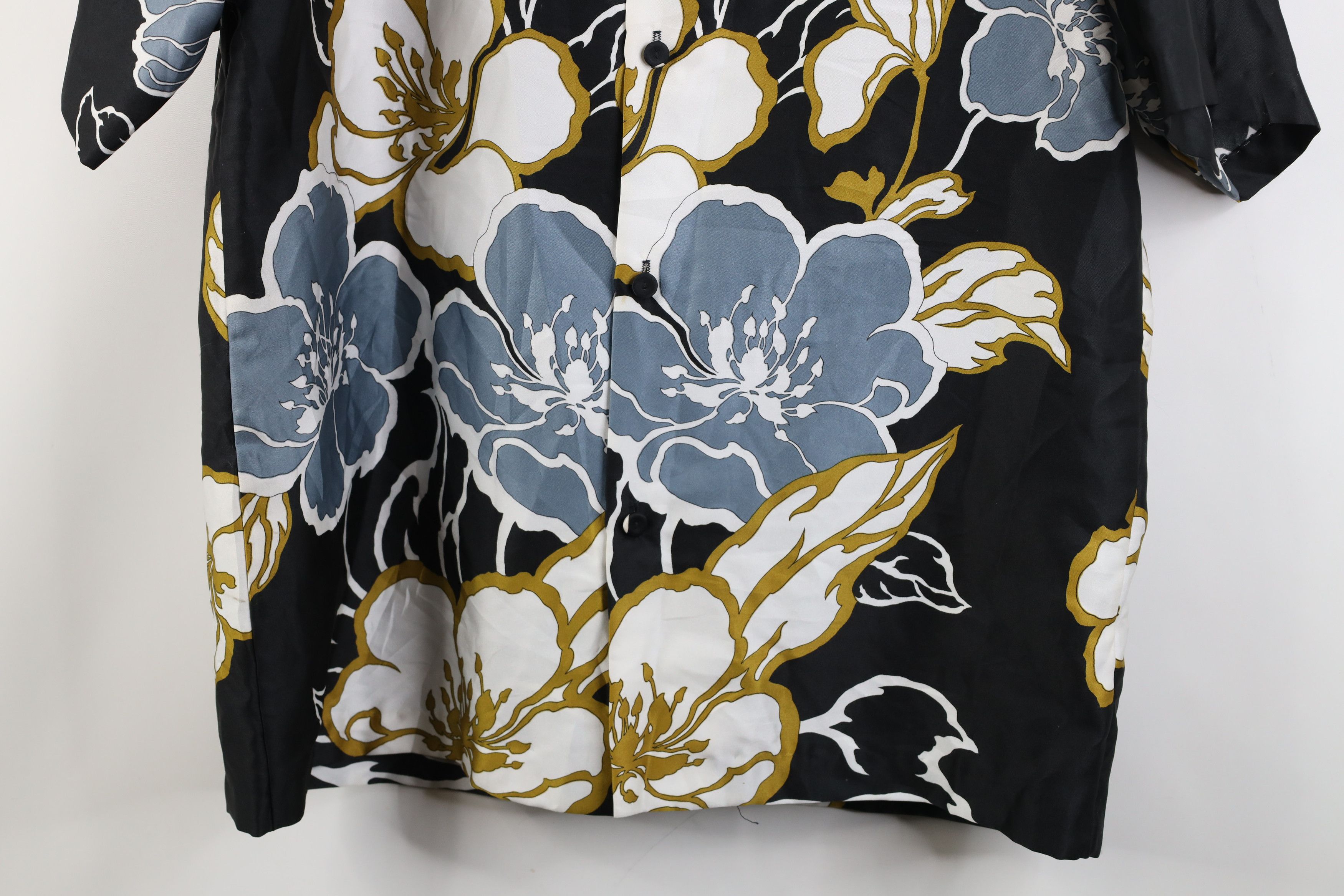 Vintage Vintage 70s Streetwear Abstract Flower Knit Button Shirt USA Size US M / EU 48-50 / 2 - 3 Thumbnail