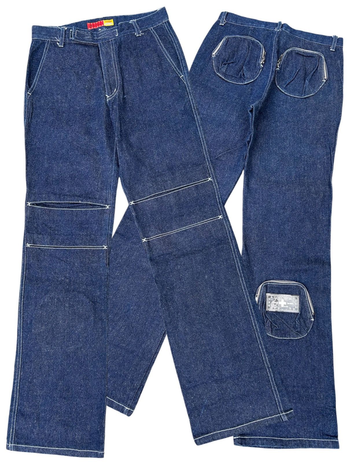 Kapital Flare Vintage Japanese Brand Batsu Denim Jeans Size US 29 - 1 Thumbnail