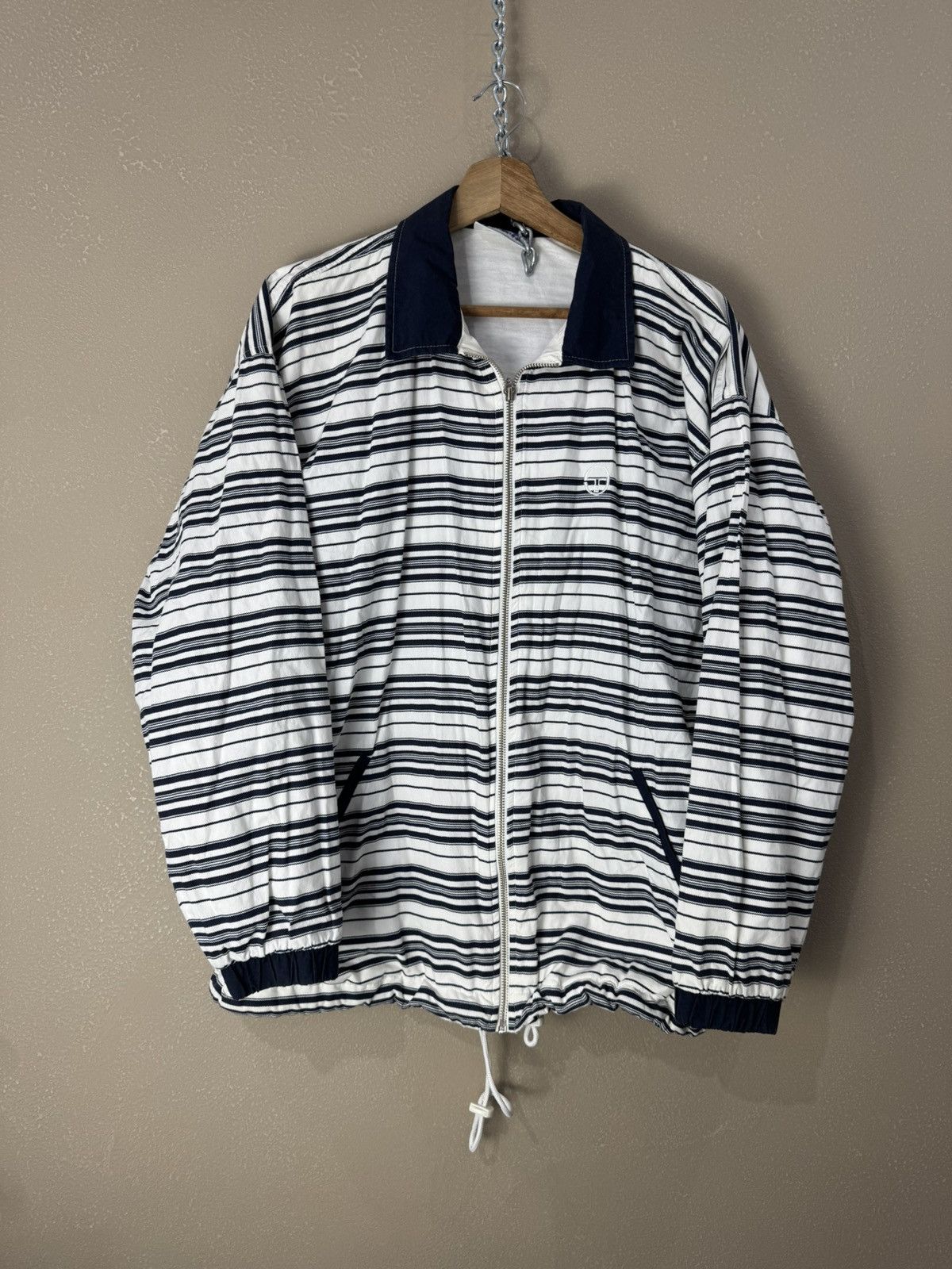Sergio Tacchini Vintage Sergio Tacchini Track Jacket Navy Y2K Size L Size US M / EU 48-50 / 2 - 1 Thumbnail