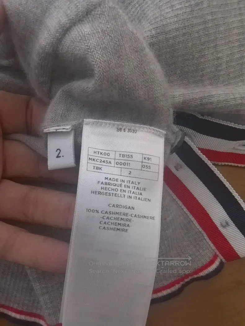 Thom Browne Thom Browne Cashmere Cardigan Size US M / EU 48-50 / 2 - 5 Thumbnail