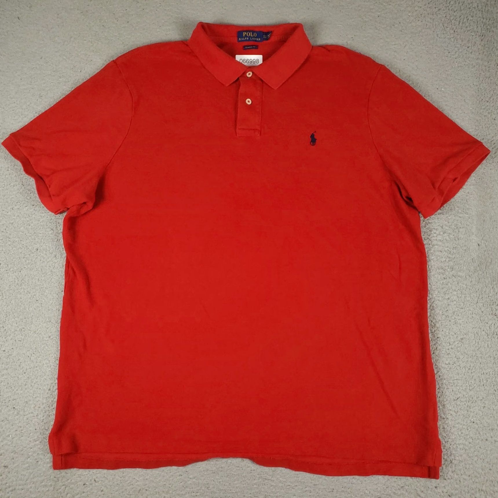Ralph Lauren Ralph Lauren Polo Shirt Mens 2XL Red Classic Fit Pony Casual Short Sleeve Shirt Men's 2XL Red Polo Ralph Lauren Size US XXL / EU 58 / 5 - 3 Thumbnail
