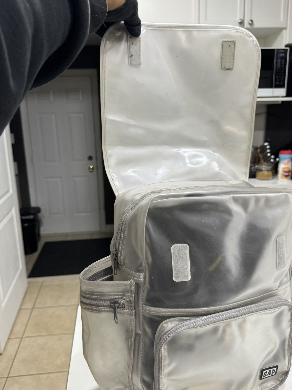 Gap Vintage Y2K GAP Technical Clear Multi-Pocket Backpack Size ONE SIZE - 8 Thumbnail