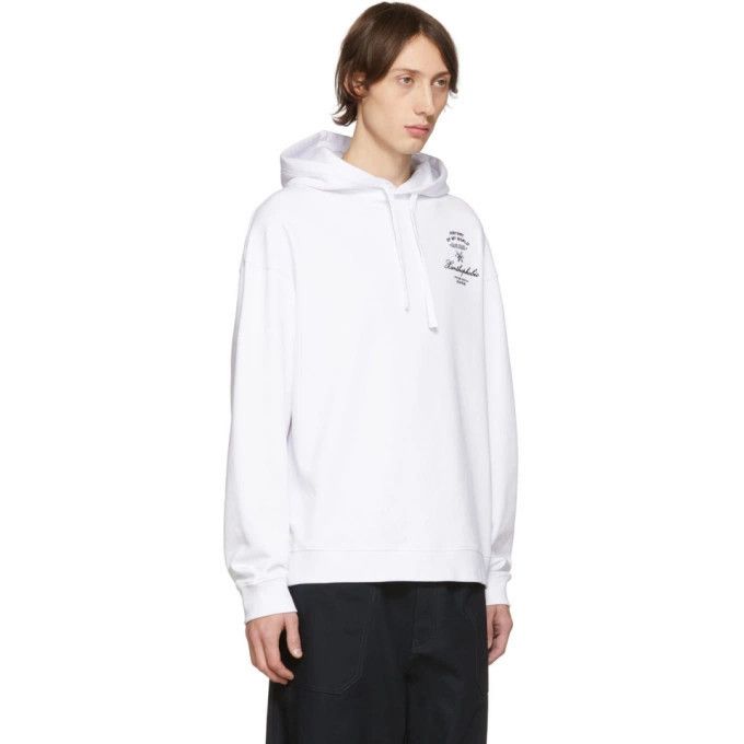 Raf Simons o1y0325 Logo Hoodie in White Size US XS / EU 42 / 0 - 3 Thumbnail