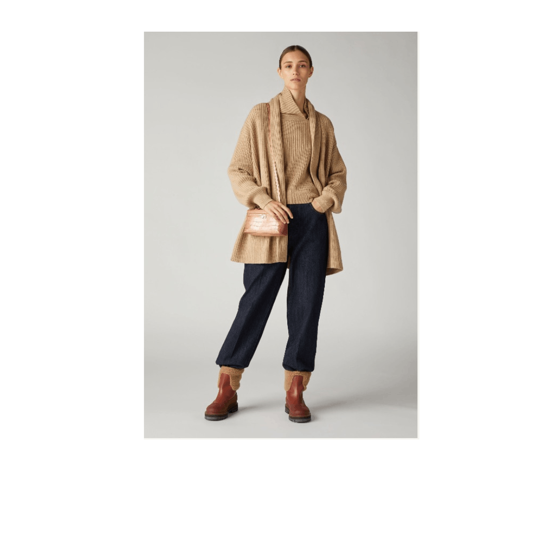 Loro Piana o1srvl11e1224 Mellbreak Cardigan in Camel Size L / US 10 / IT 46 - 2 Thumbnail