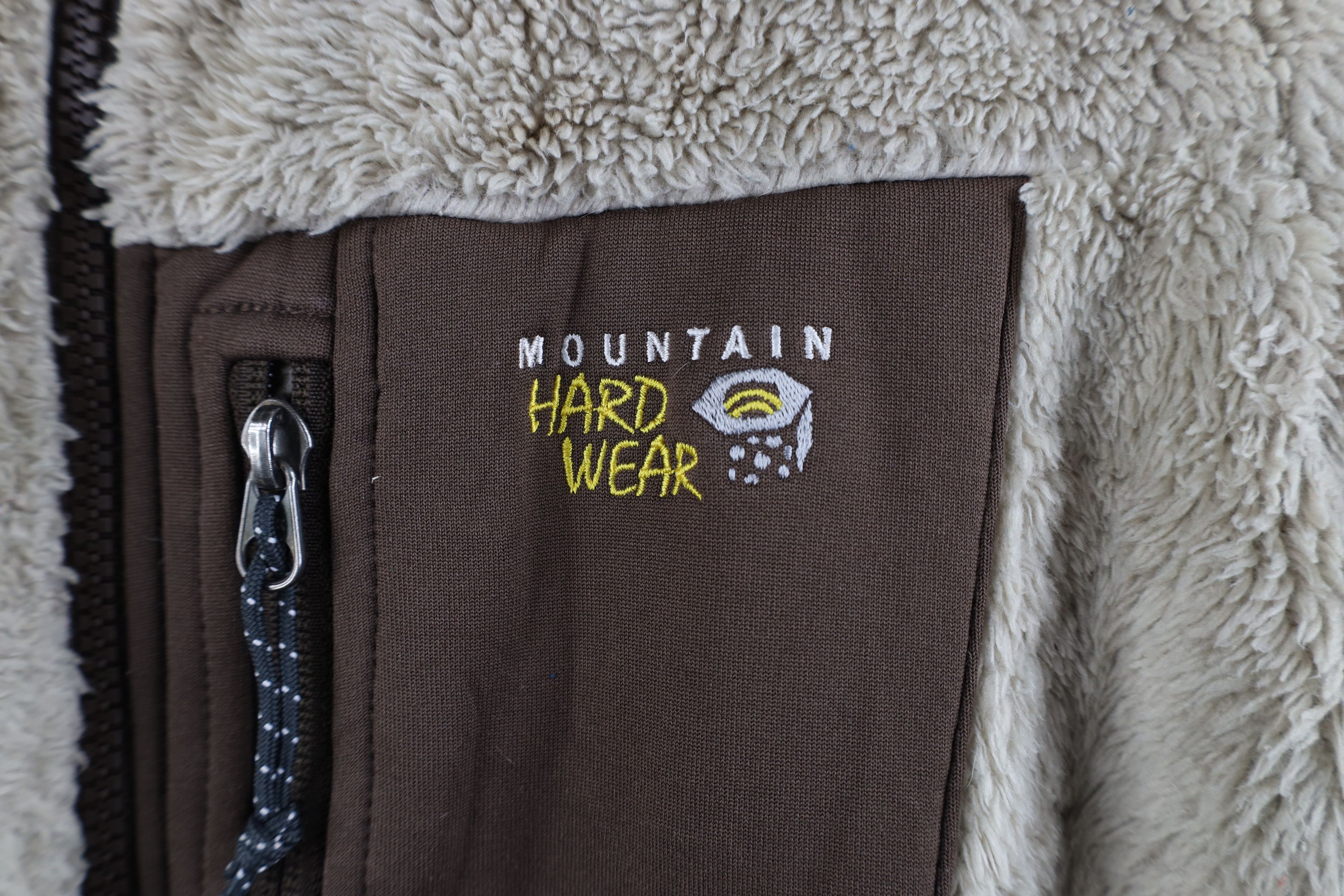 Mountain Hardwear × Vintage Mountain Hardwear Block Shag Fleece Full Zip Jacket Brown Size M / US 6-8 / IT 42-44 - 5 Thumbnail