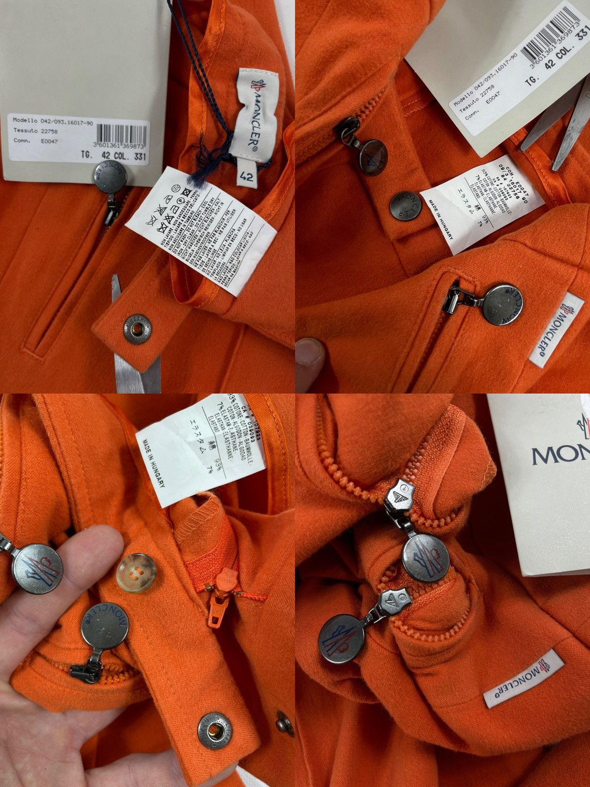 Moncler × Moncler Gamme Bleu × Moncler Grenoble BNWT Logo Tab Designer Fleece Zip-Pockets Trousers Casual Pants Size 28" / US 6 / IT 42 - 18 Thumbnail