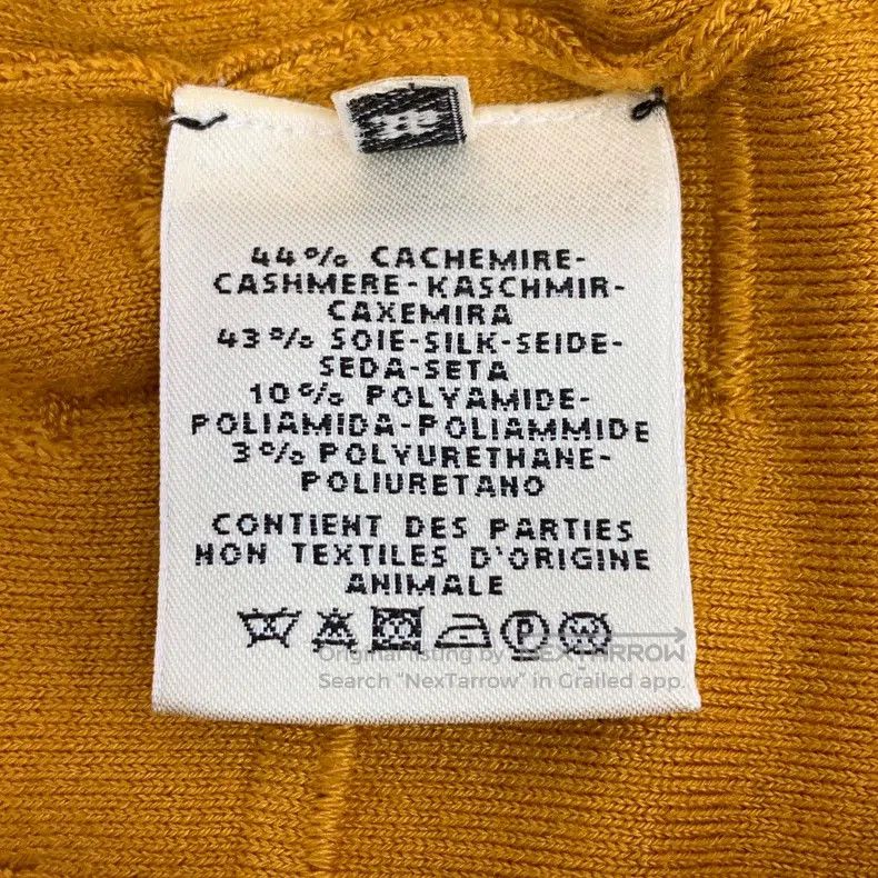 Hermes Hermes Orange stirrup buckle jacquard cashmere round-neck Size XS / US 0-2 / IT 36-38 - 7 Thumbnail