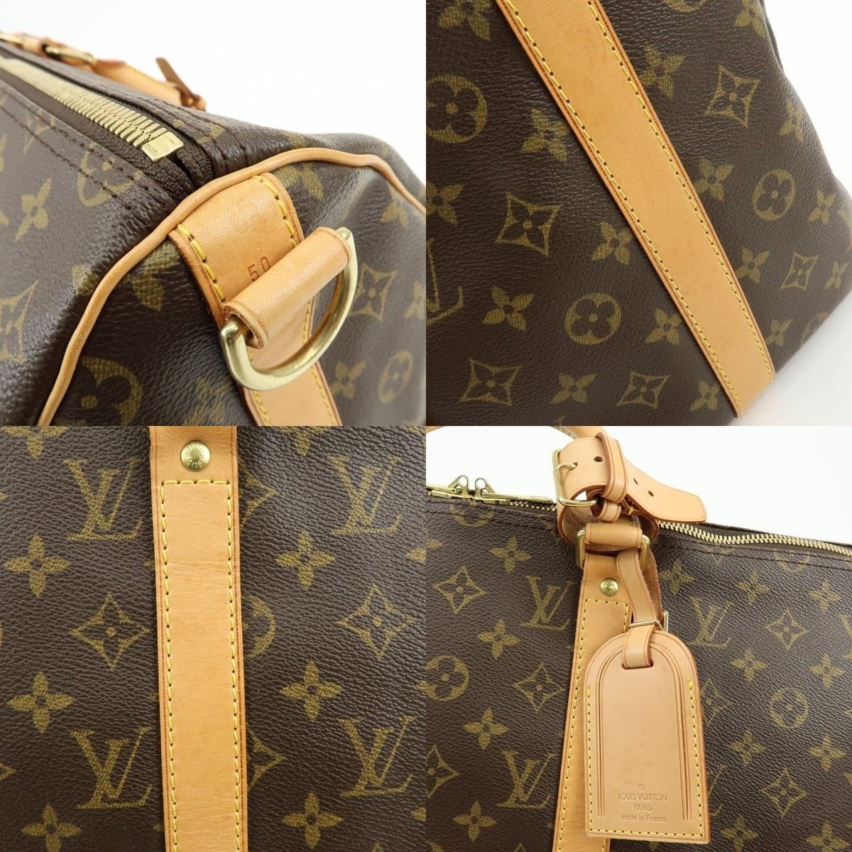Louis Vuitton Louis Vuitton Monogram Keepall Bandouliere 50 Duffle Bag Size ONE SIZE - 6 Thumbnail