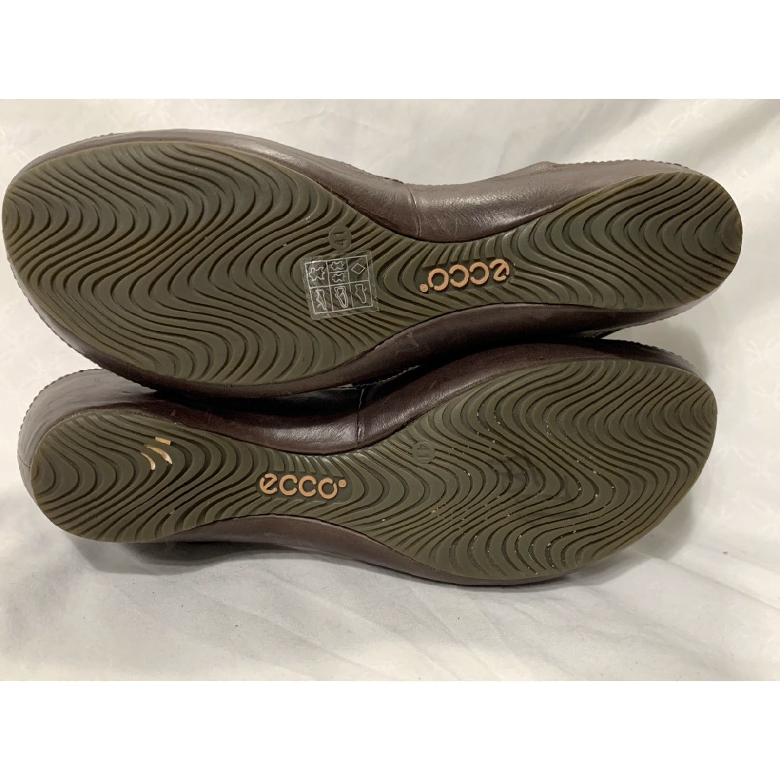 Ecco Womens ECCO Sandals Sz 41 10 Brown Leather Adjustable Straps VGUC Size US 10 / IT 40 - 5 Thumbnail