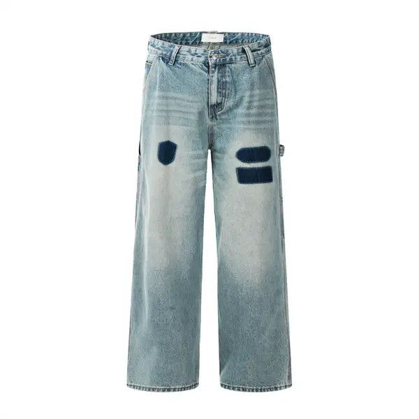Japanese Brand Kuroda x Chie Washed distressed patch vintage casual jeans Size US 32 / EU 48 - 1 Thumbnail