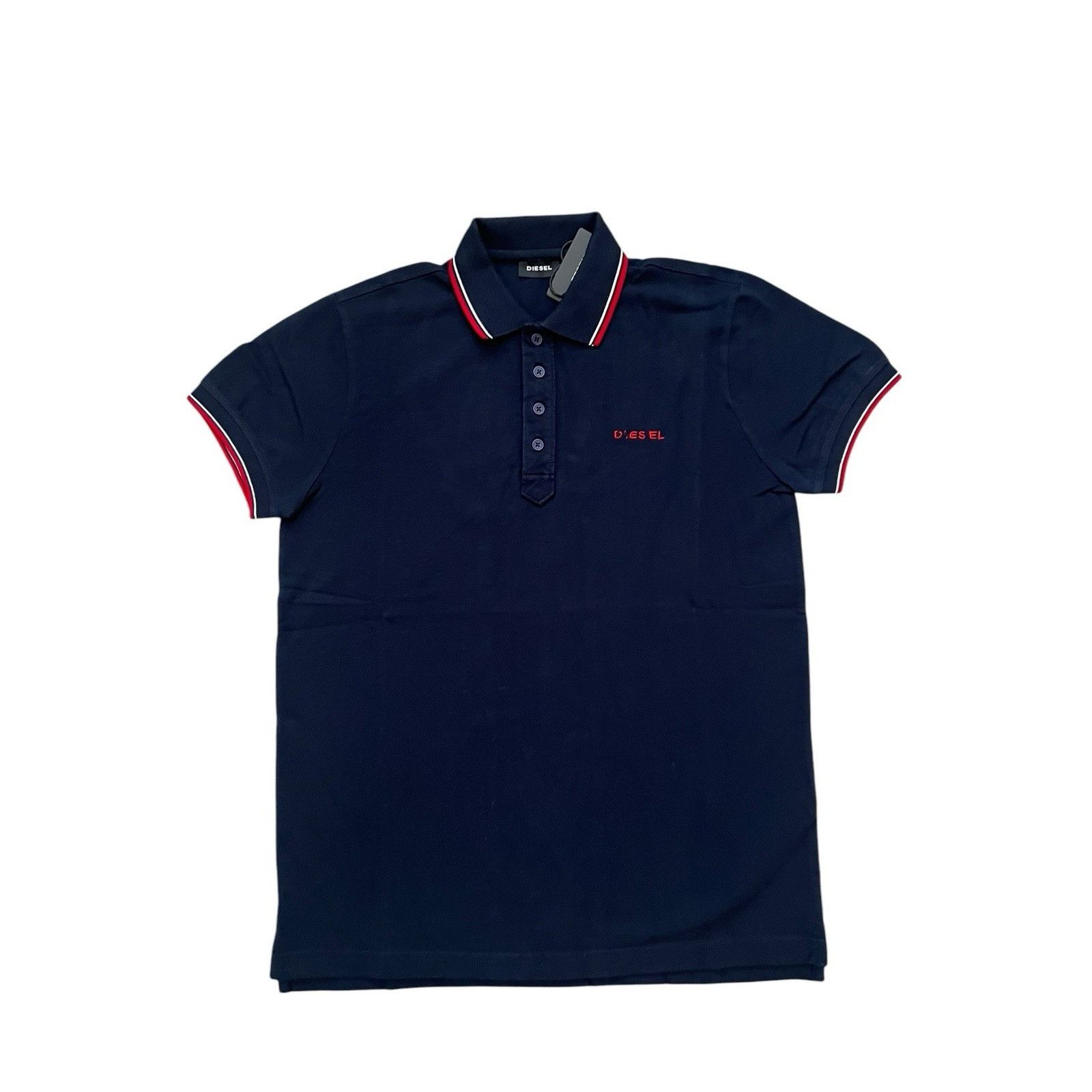 Diesel Diesel Mens Logo Polo Shirt Blue $110 Size S Size US S / EU 44-46 / 1 - 1 Thumbnail