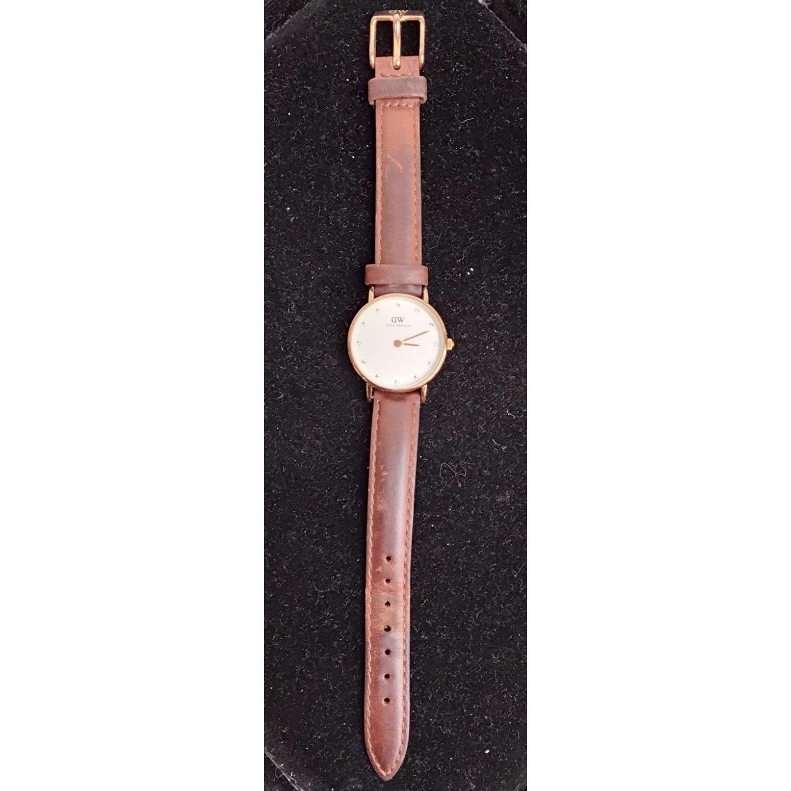 Daniel Wellington Daniel Wellington Ladies Watch Brown Leather Band Rhinestone Size ONE SIZE - 3 Thumbnail