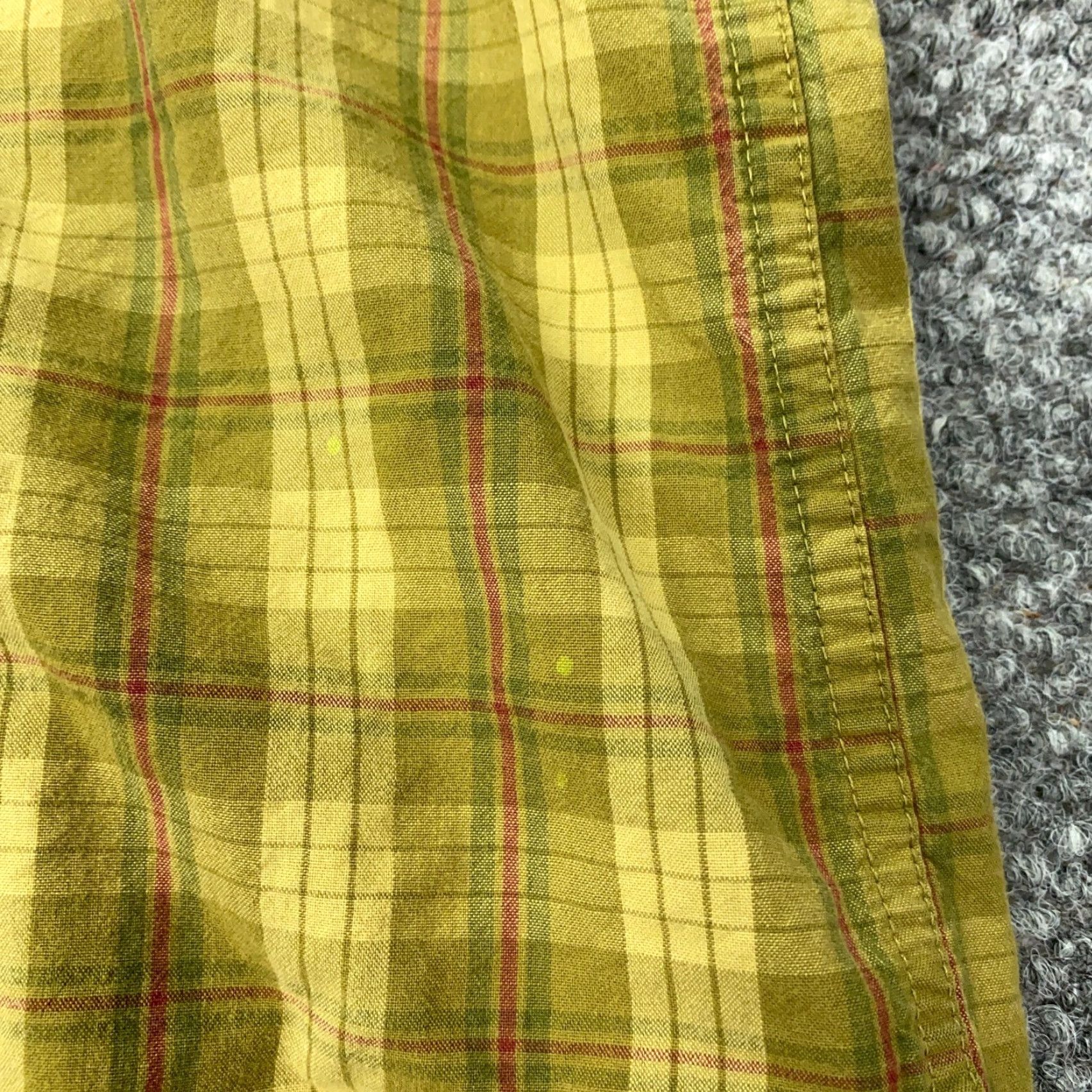 Gap VINTAGE Gap Men’s Short Sleeve Shirt Large Yellow Plaid Western Cowboy Cotton 90s Size US L / EU 52-54 / 3 - 7 Thumbnail
