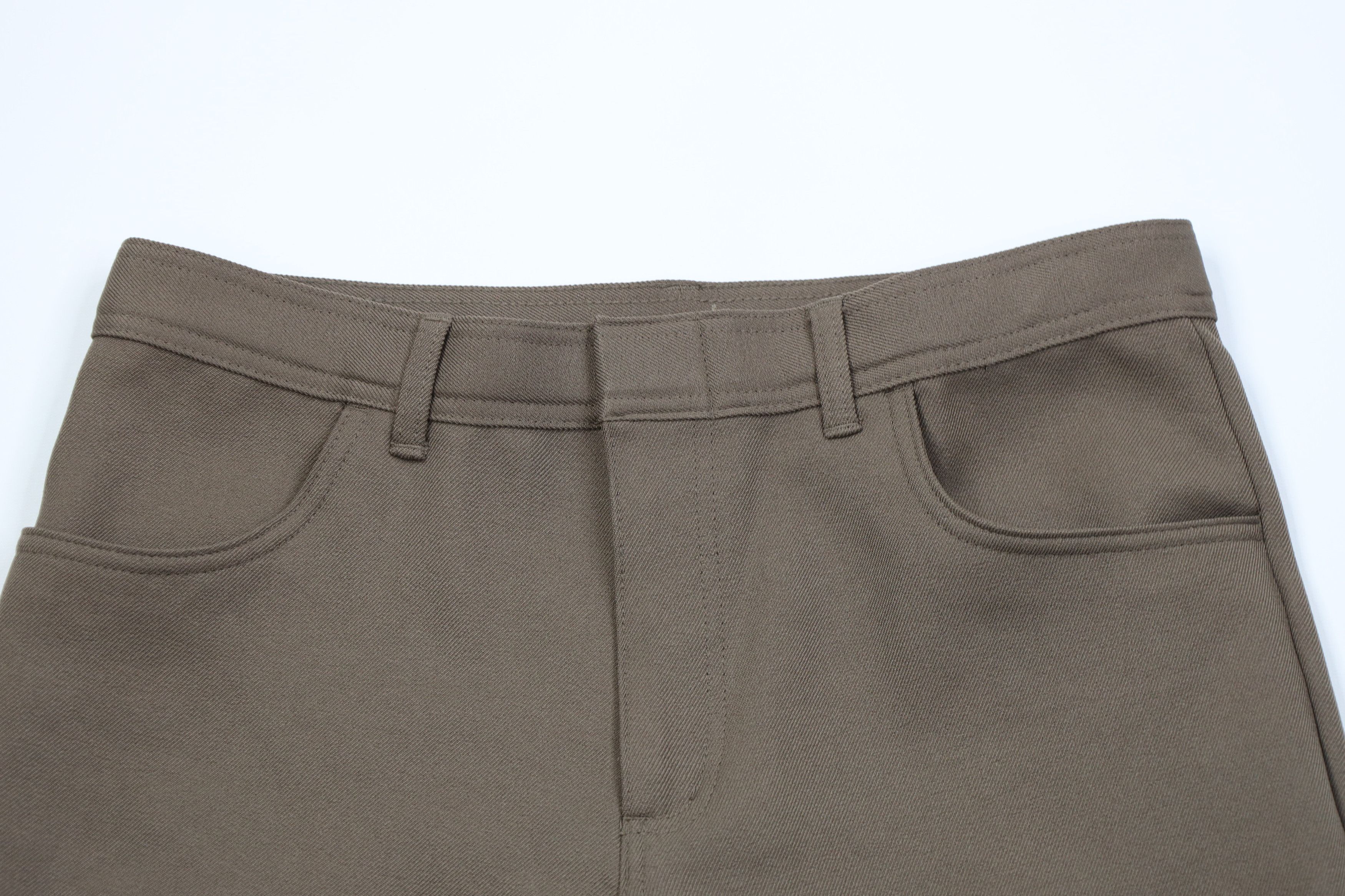 Vintage Vintage 90s Streetwear Flared Wide Leg Chino Pants Brown Size US 32 / EU 48 - 2 Thumbnail