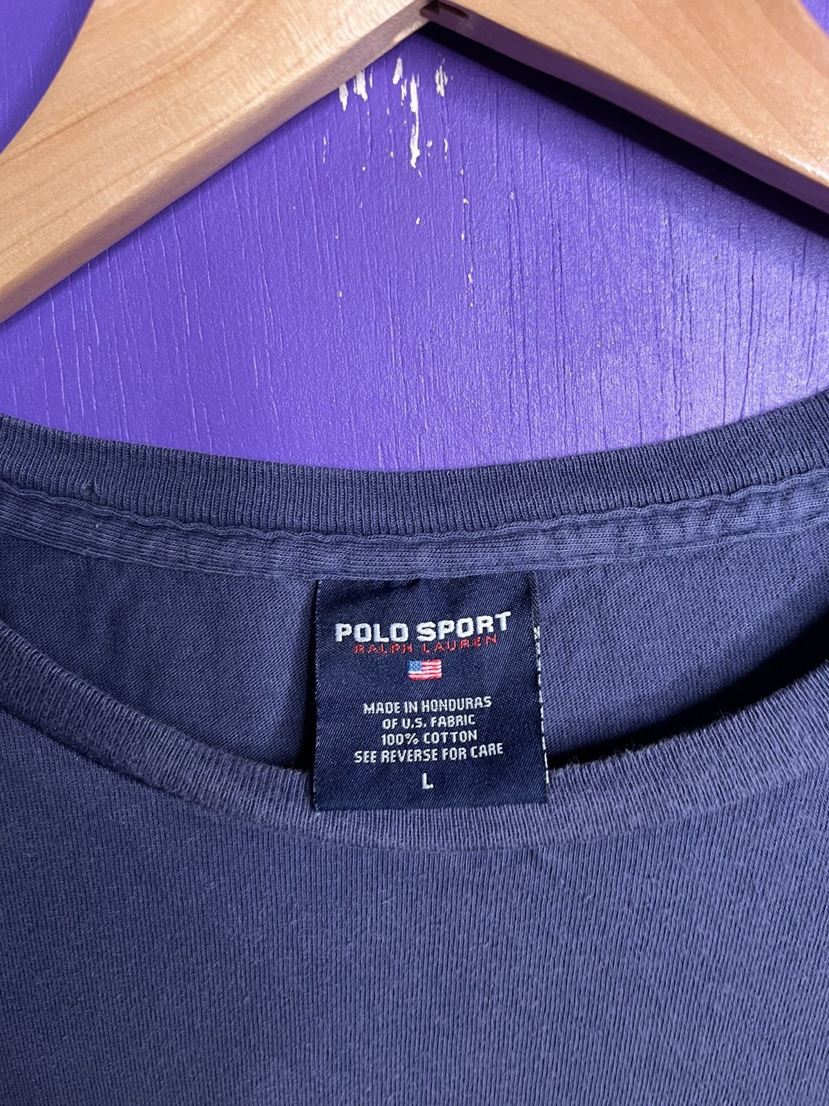 Polo Ralph Lauren × Vintage Vintage 90s Polo sport bait and tackle t-shirt Size US L / EU 52-54 / 3 - 4 Thumbnail
