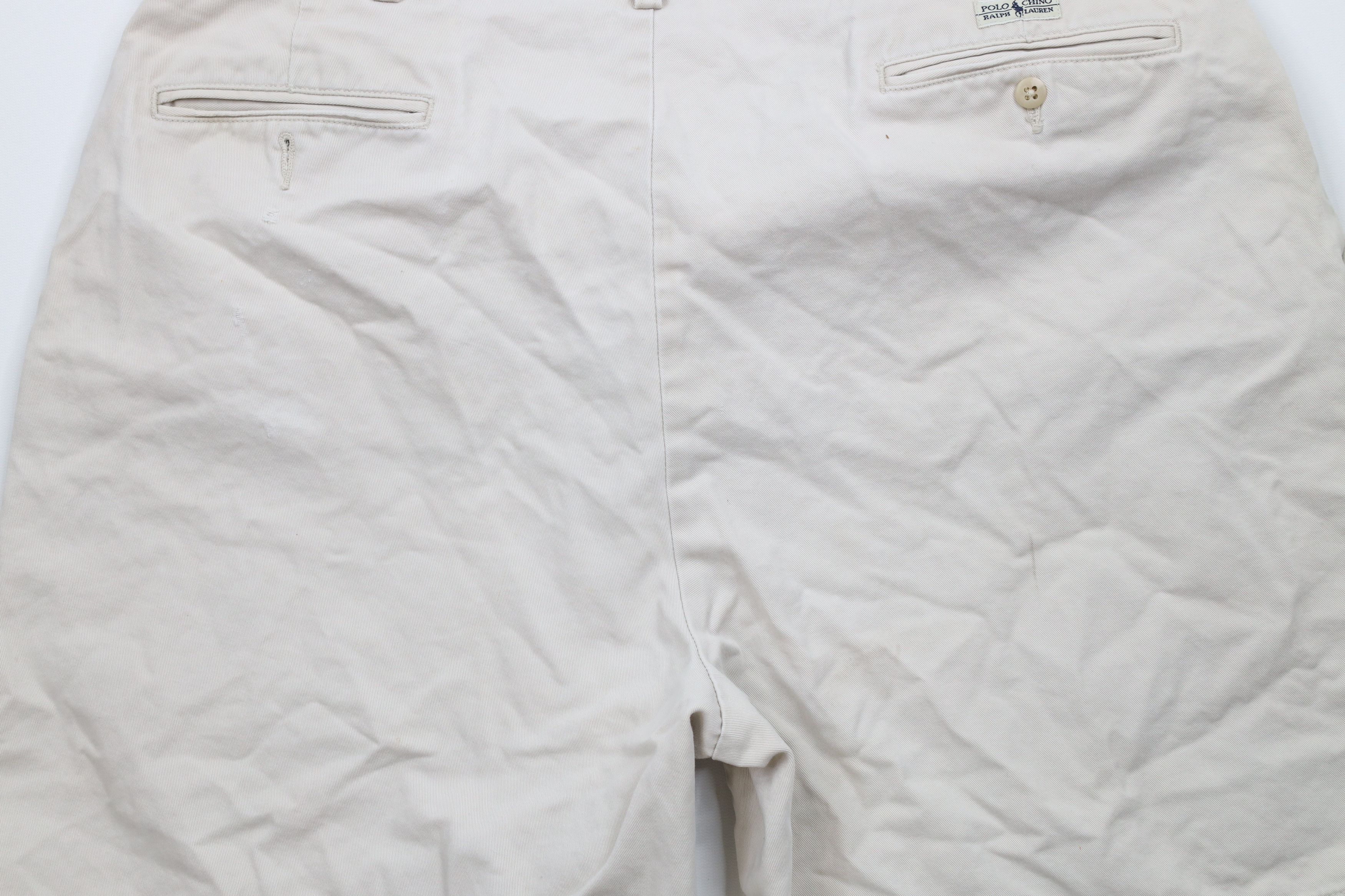 Ralph Lauren × Vintage Vintage 90s Ralph Lauren Pleated Above Knee Chino Shorts Size US 36 / EU 52 - 12 Thumbnail
