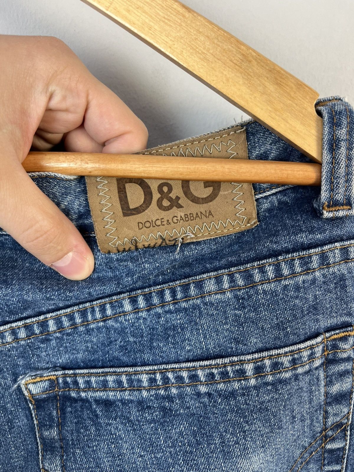 Dolce & Gabbana × Vintage Dolce & Gabbana D&G Vintage Y2K Denim Jeans Made in Italy Size US 38 / EU 54 - 10 Thumbnail