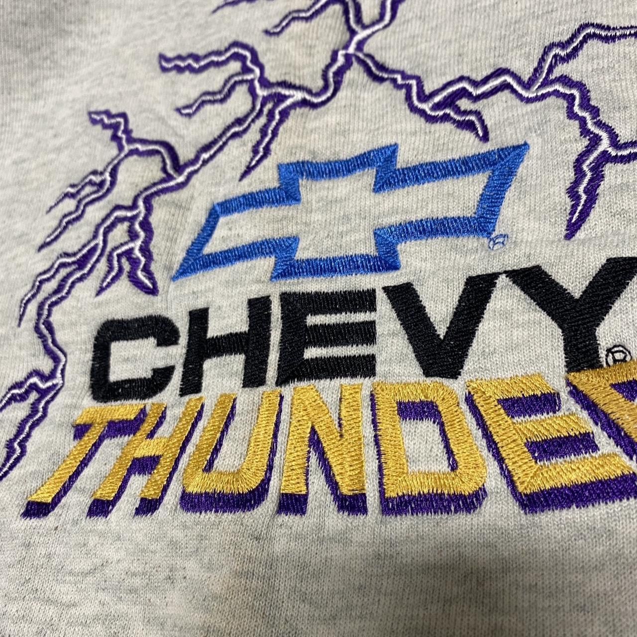 Other Vintage Chevy Thunder thunder embroidered grey crewneck Size US L / EU 52-54 / 3 - 3 Thumbnail