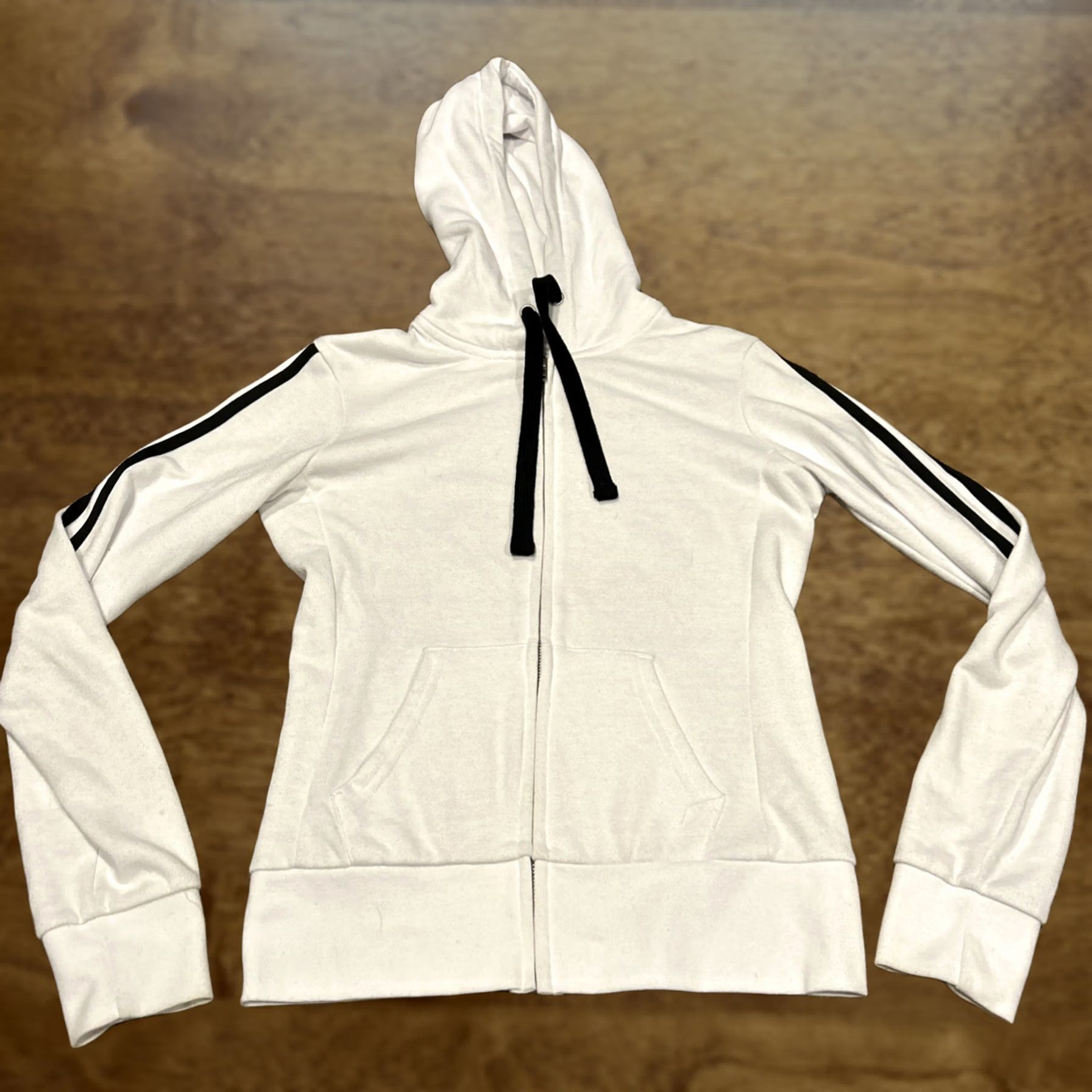 Vintage Reflex Womens Full Zip Hooded Sweatshirt Size S White B27 Size S / US 4 / IT 40 - 1 Thumbnail