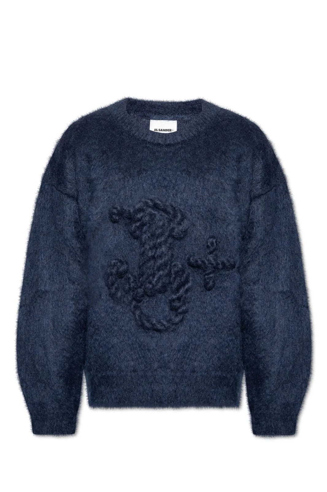 o1y1124 Long Sleeves Crew-Neck Sweater in Midnight Blue