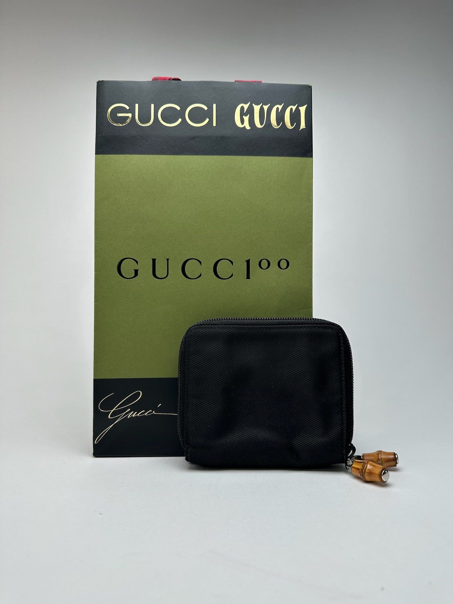 Gucci Vintage Bamboo Wallet black Size ONE SIZE - 1 Thumbnail