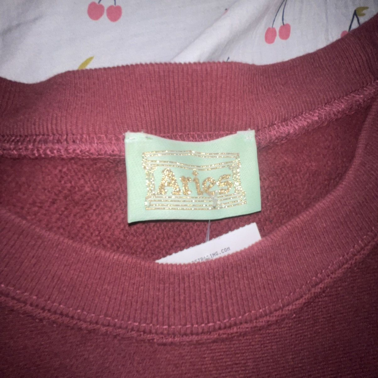 Aries Aries Sz Large Used Maroon Crewneck Size US L / EU 52-54 / 3 - 5 Thumbnail