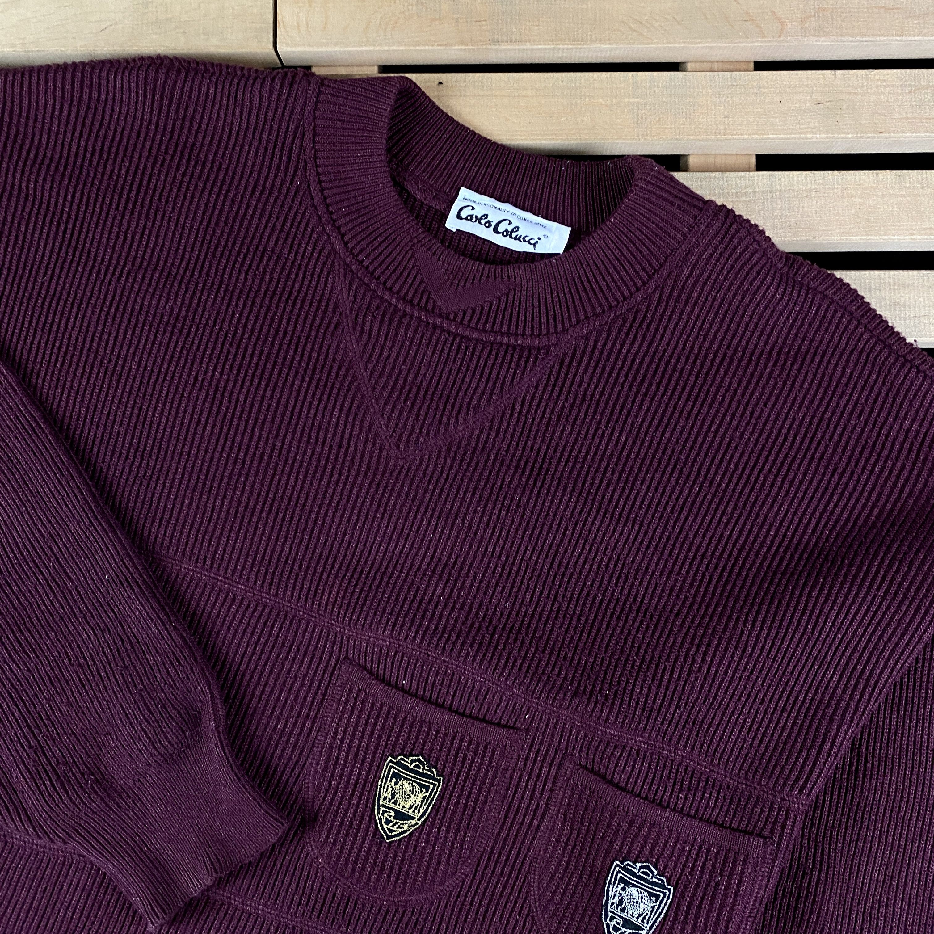 Carlo Colucci Mens Vintage Jumper Sweaters Pullover Carlo Colucci Size 54 Size US XL / EU 56 / 4 - 2 Thumbnail