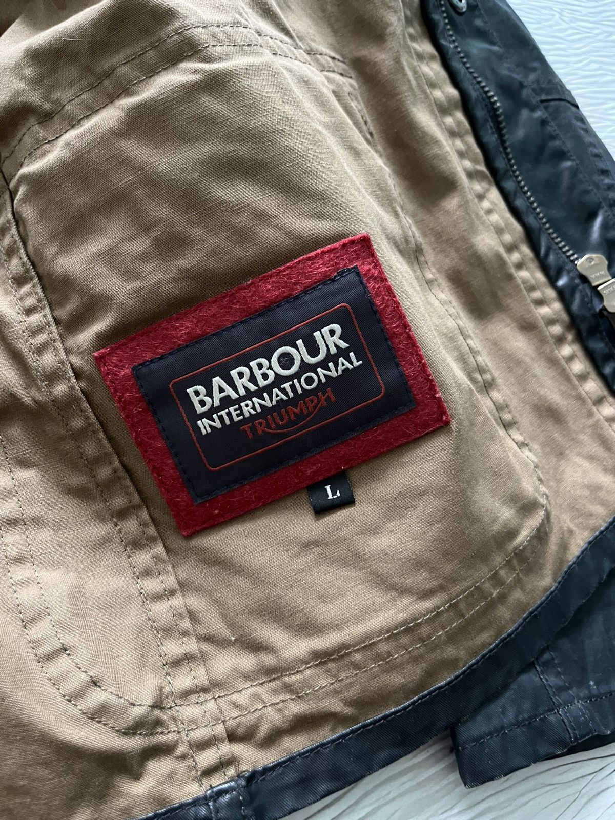 Barbour Barbour International Triumph Jacket Mens Waxed Cotton Size US L / EU 52-54 / 3 - 10 Thumbnail